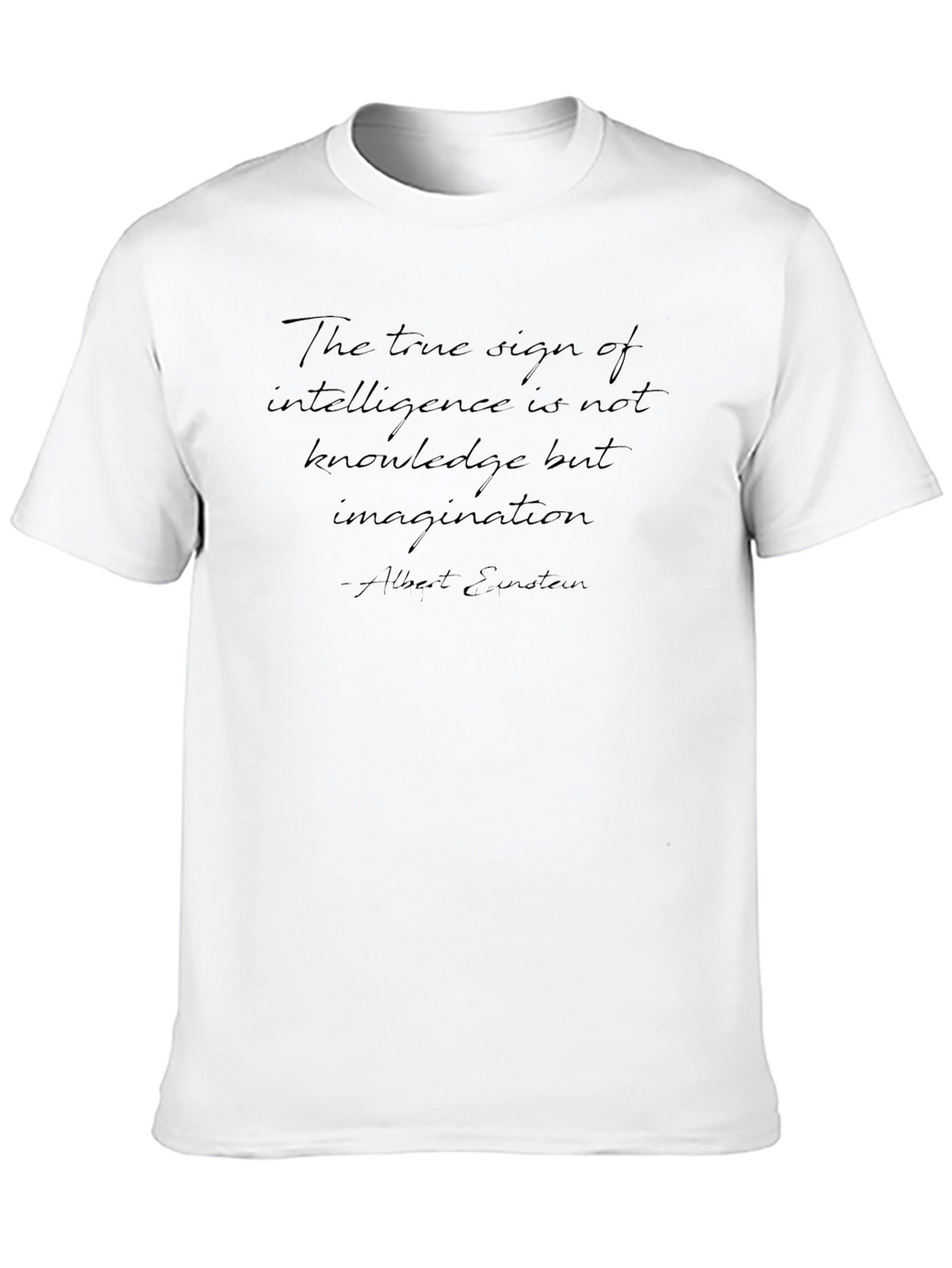 Einstein Quote Black T-Shirt