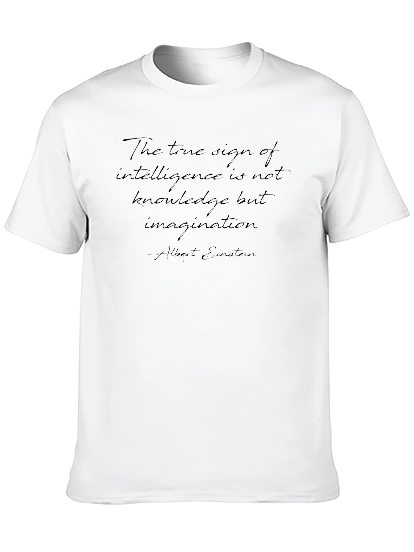 Einstein Quote Black T-Shirt
