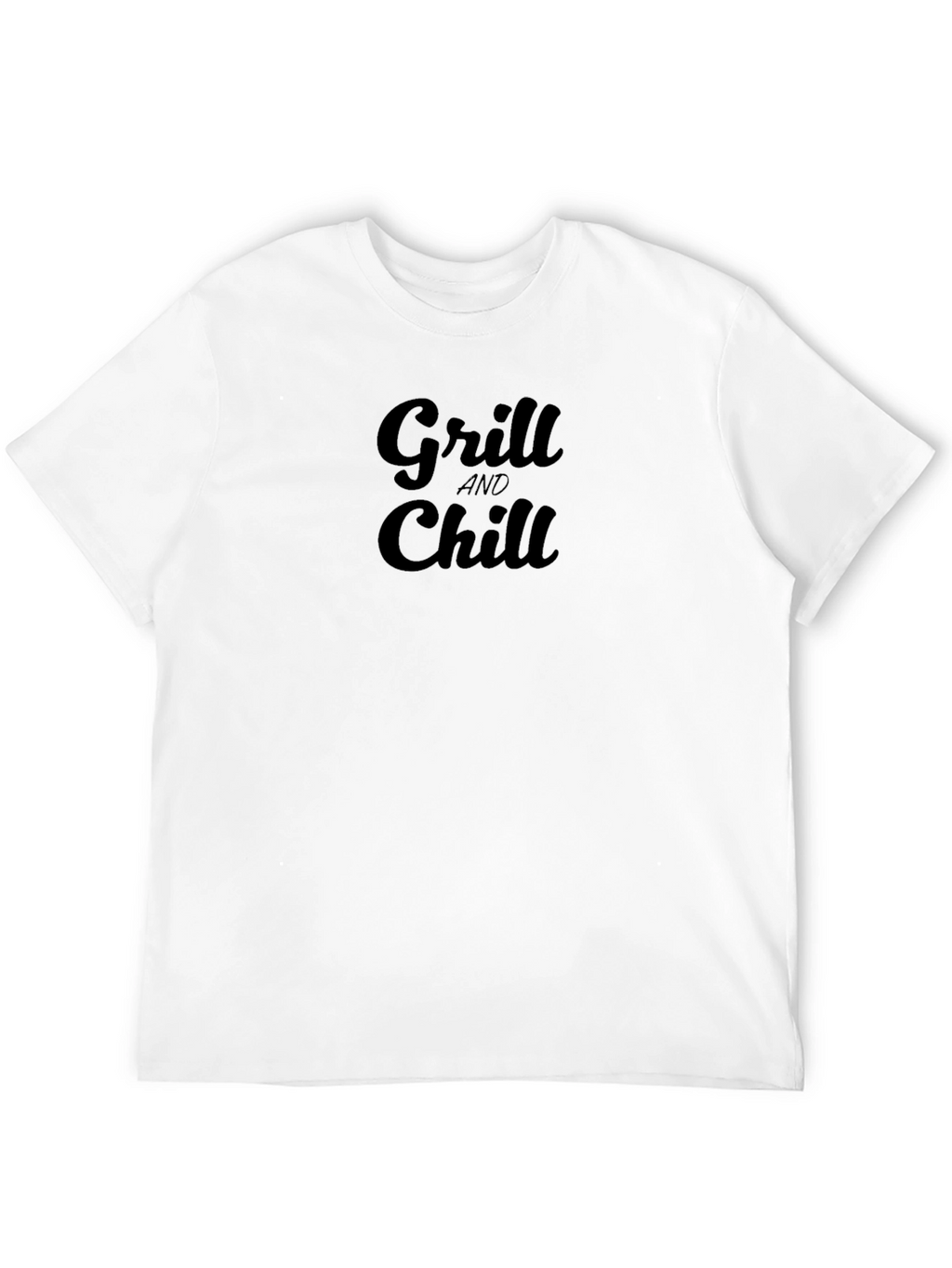 Grill and Chill Black Graphic Tee