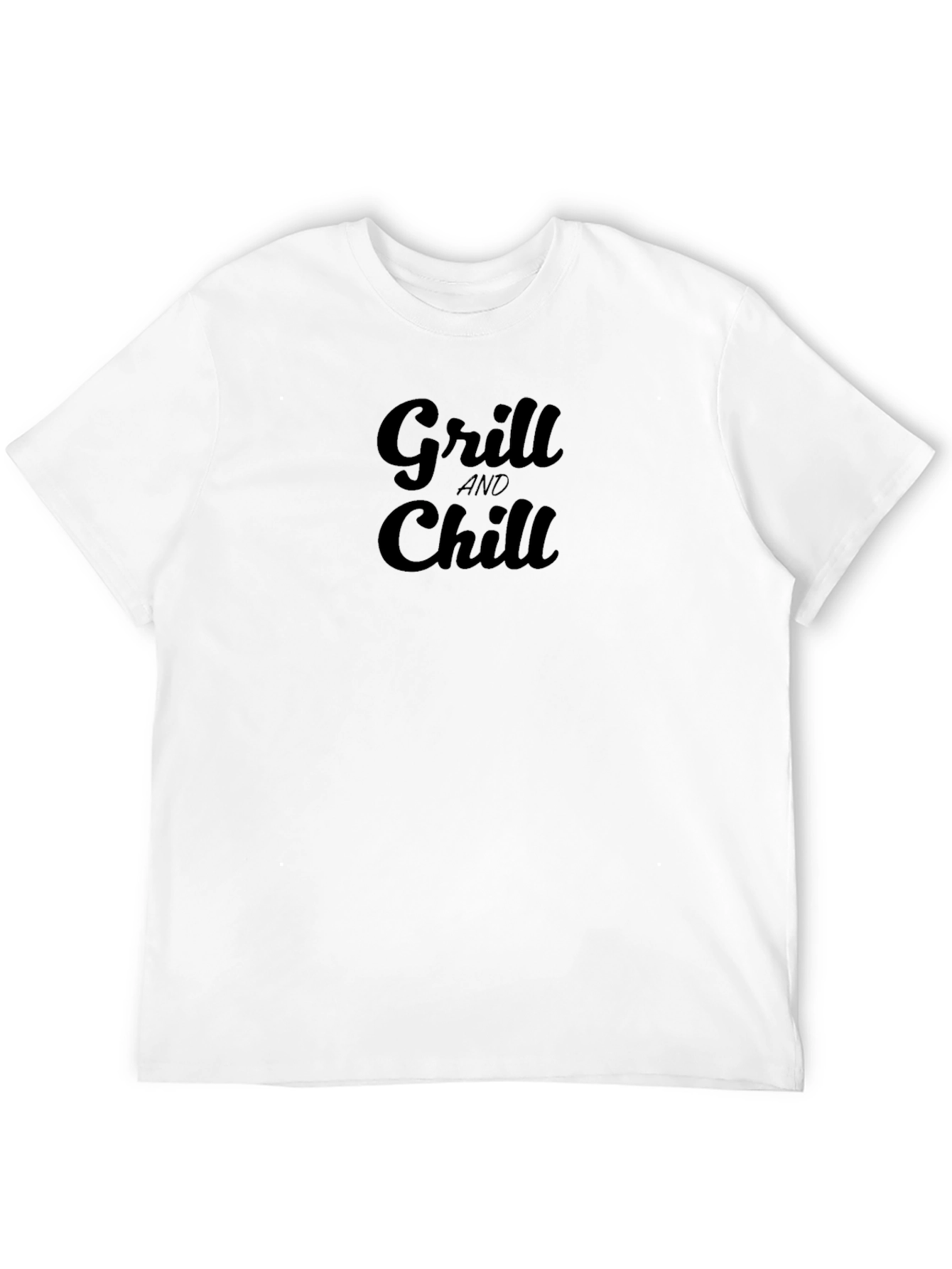 Grill and Chill Black Graphic Tee