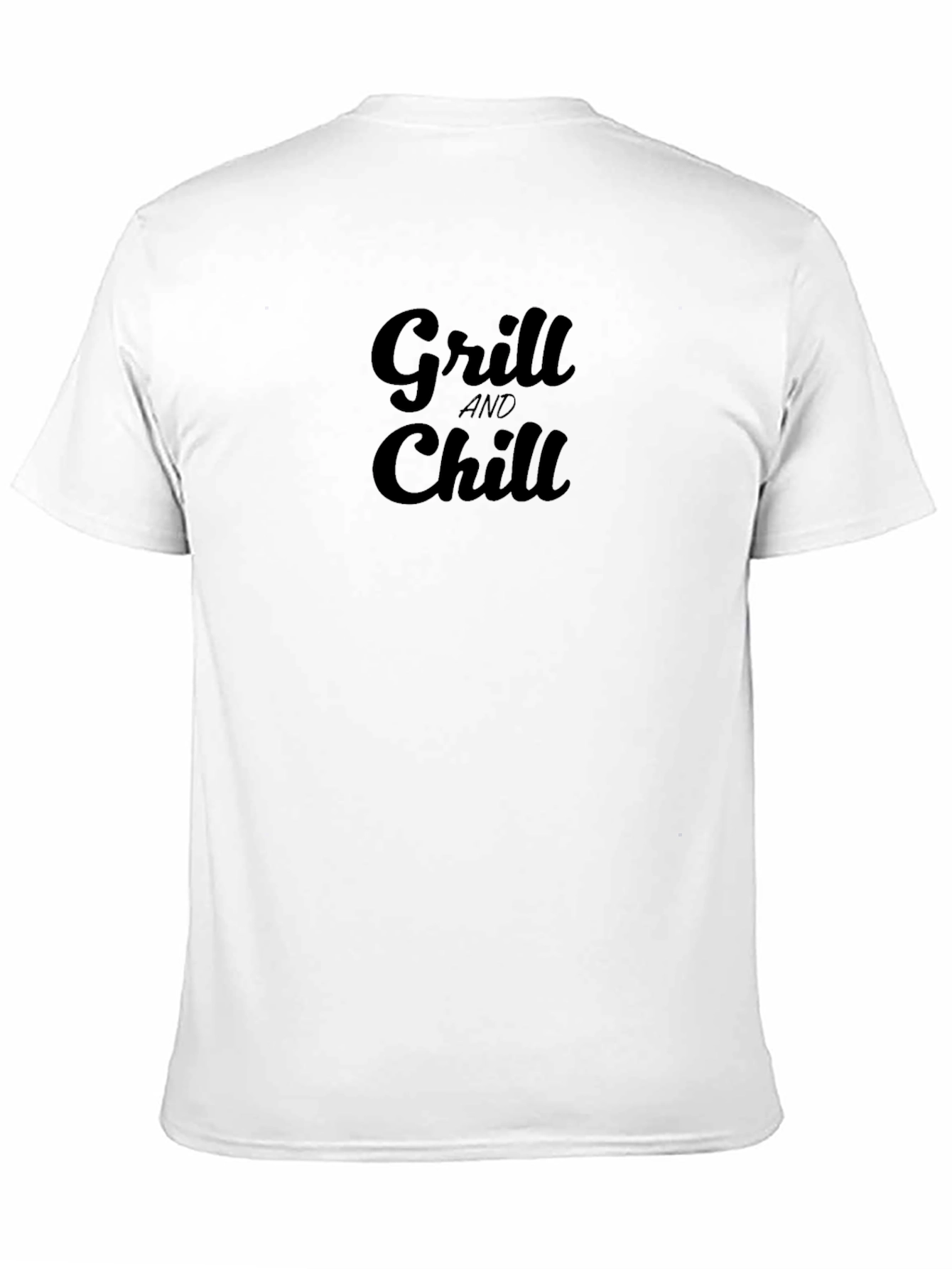 Grill and Chill Black Graphic Tee