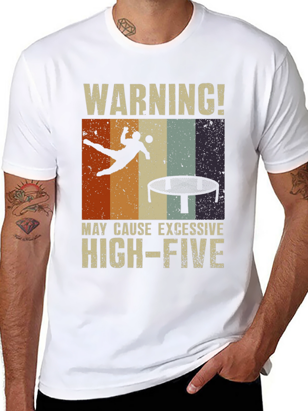 Warning! Excessive High-Five Trampoline T-Shirt