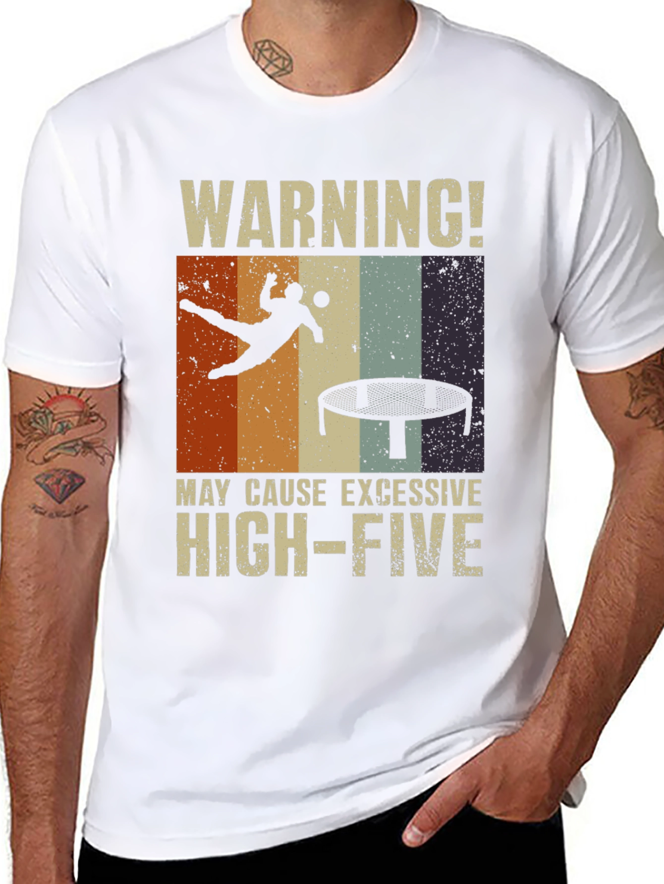 Warning! Excessive High-Five Trampoline T-Shirt