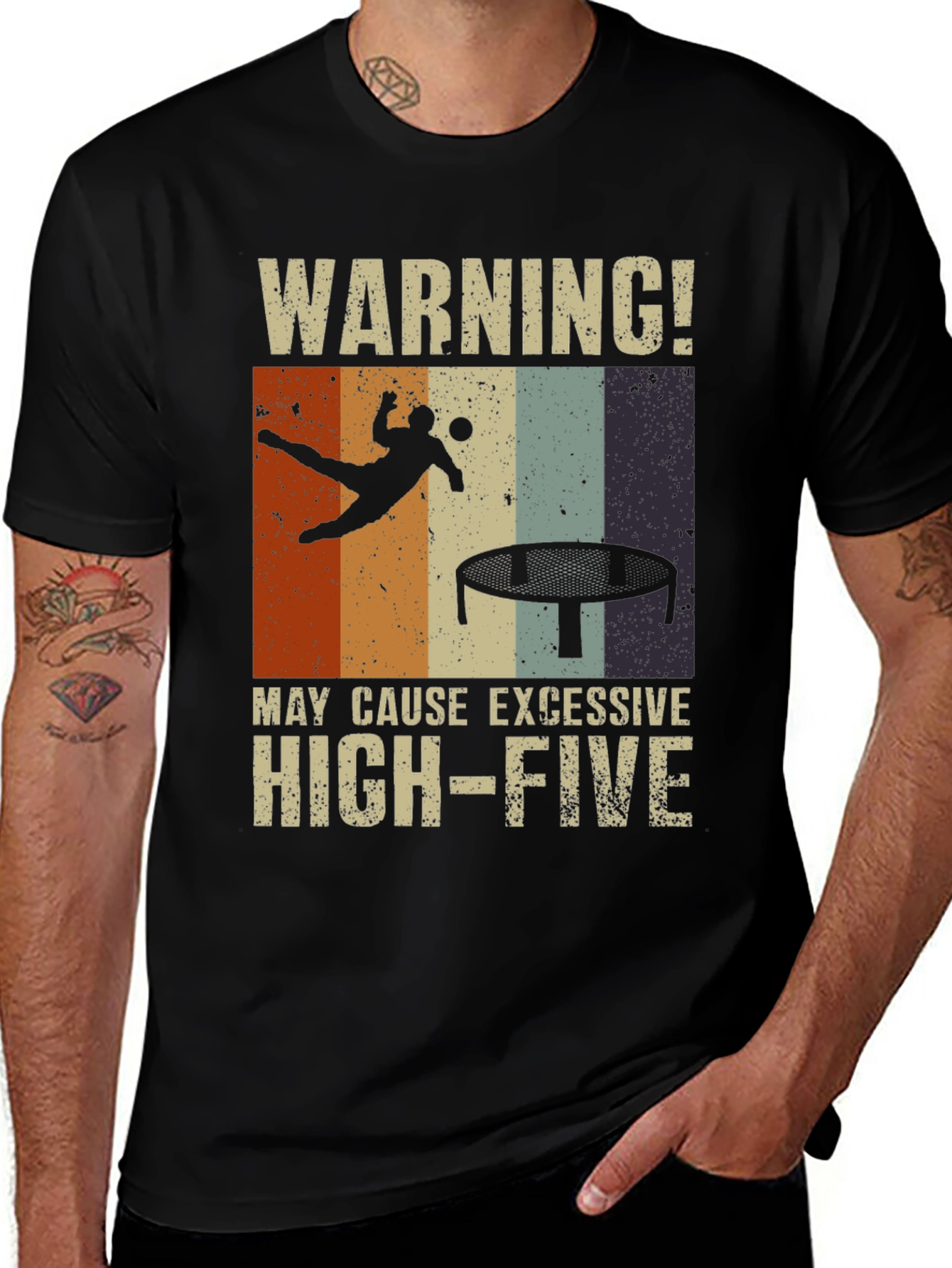 Warning! Excessive High-Five Trampoline T-Shirt