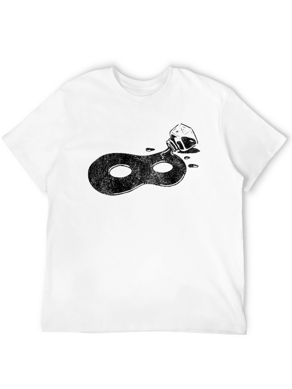 Ink Mask T-Shirt - Sleek Black Tee