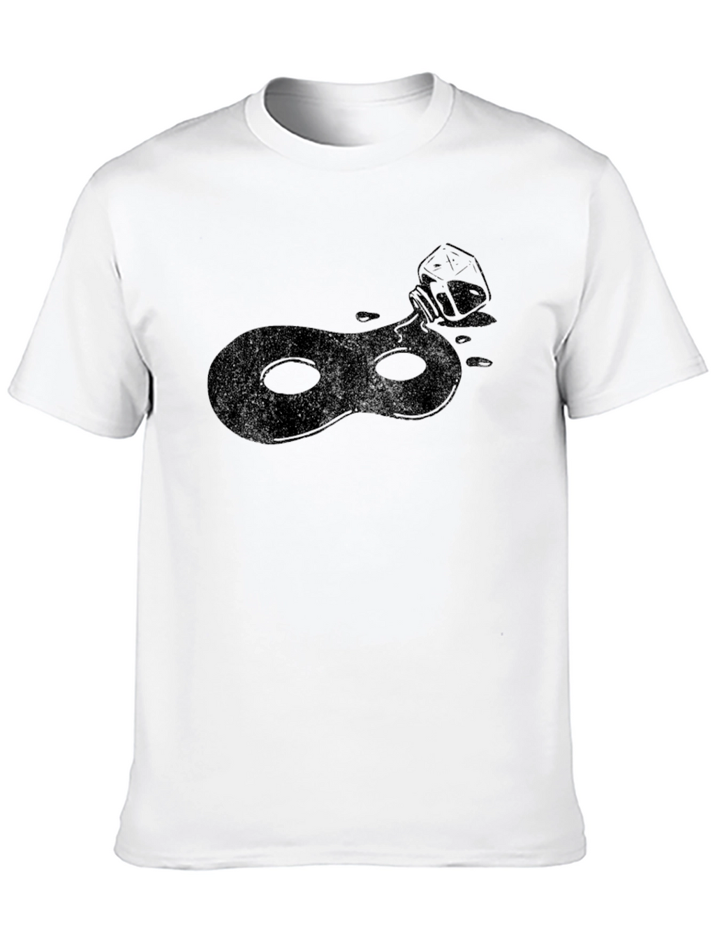Ink Mask T-Shirt - Sleek Black Tee