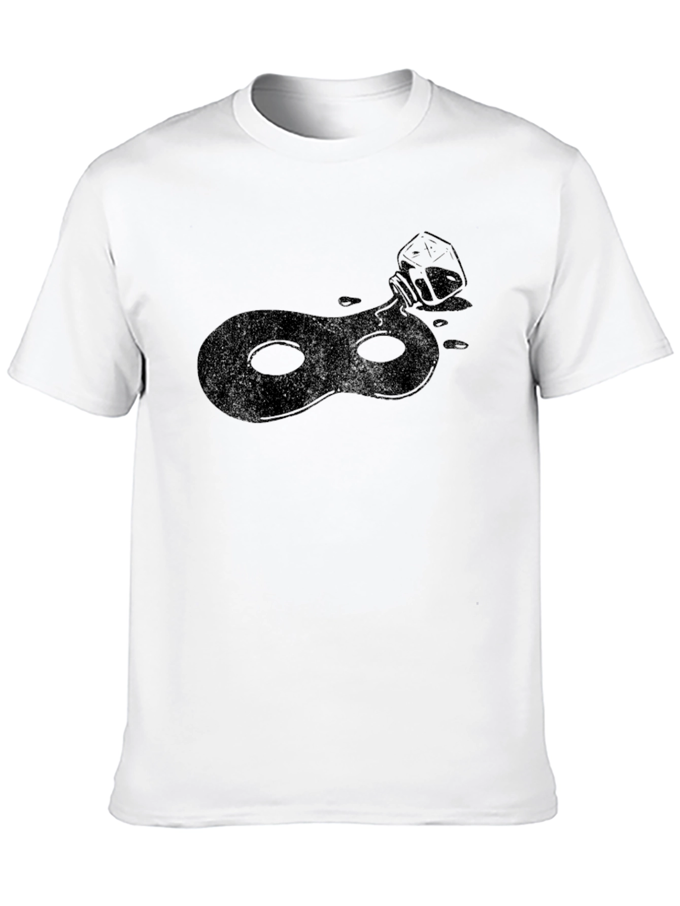 Ink Mask T-Shirt - Sleek Black Tee