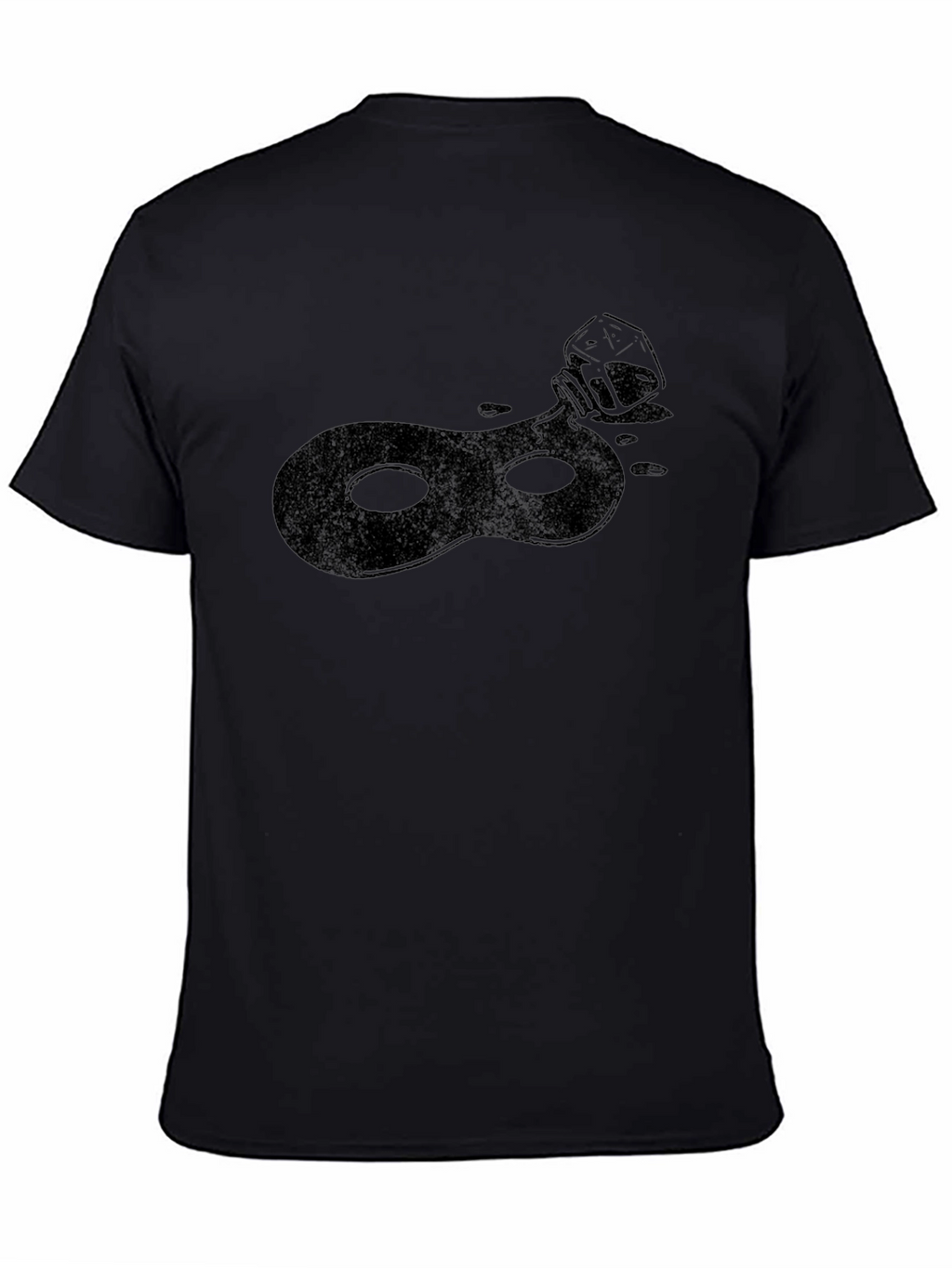 Ink Mask T-Shirt - Sleek Black Tee
