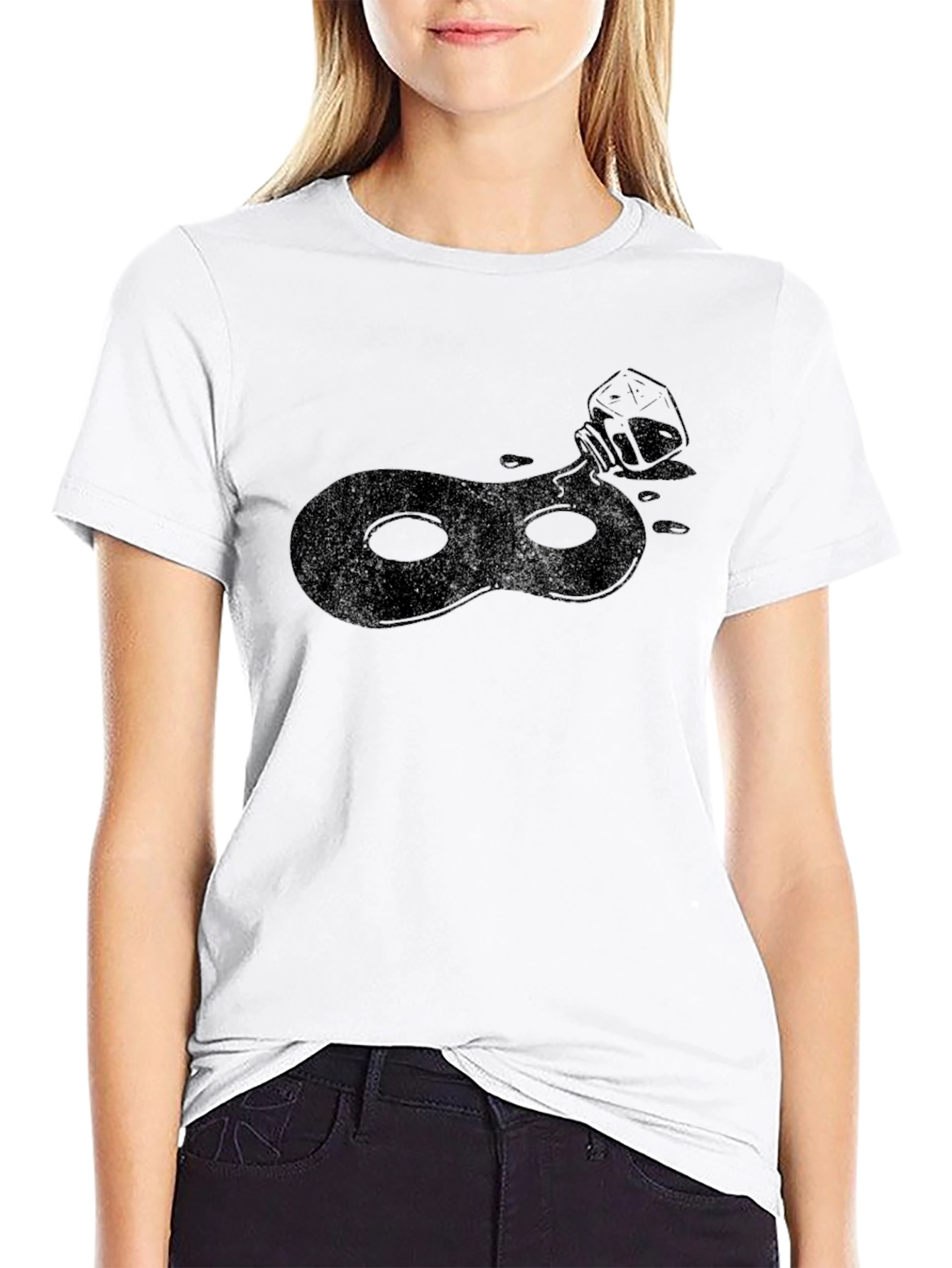 Ink Mask T-Shirt - Sleek Black Tee