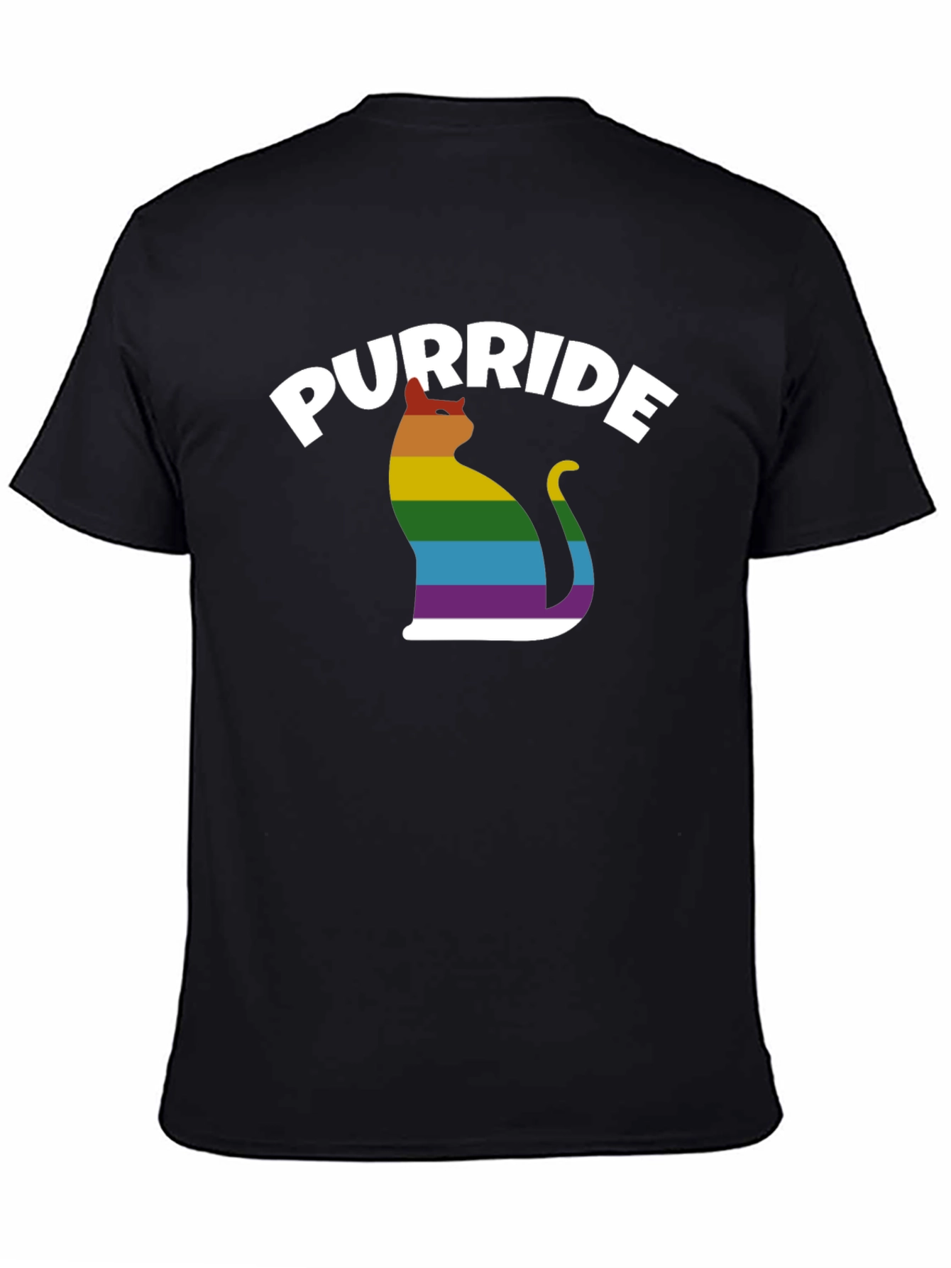 Purride LGBT Cat T-Shirt - Pride Rainbow Tee