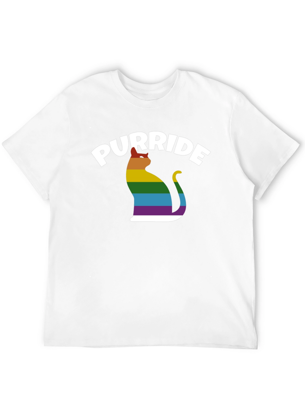Purride LGBT Cat T-Shirt - Pride Rainbow Tee