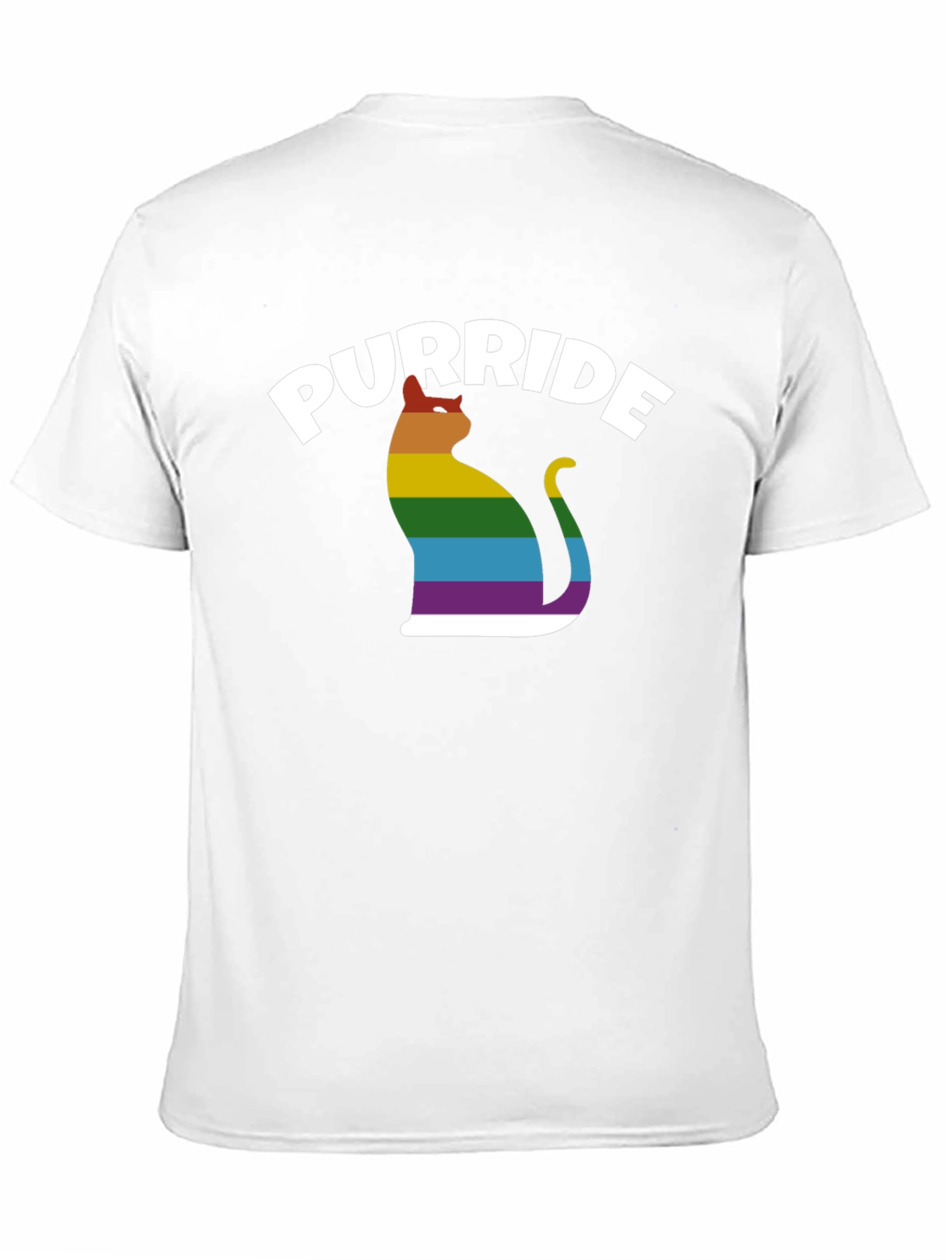 Purride LGBT Cat T-Shirt - Pride Rainbow Tee