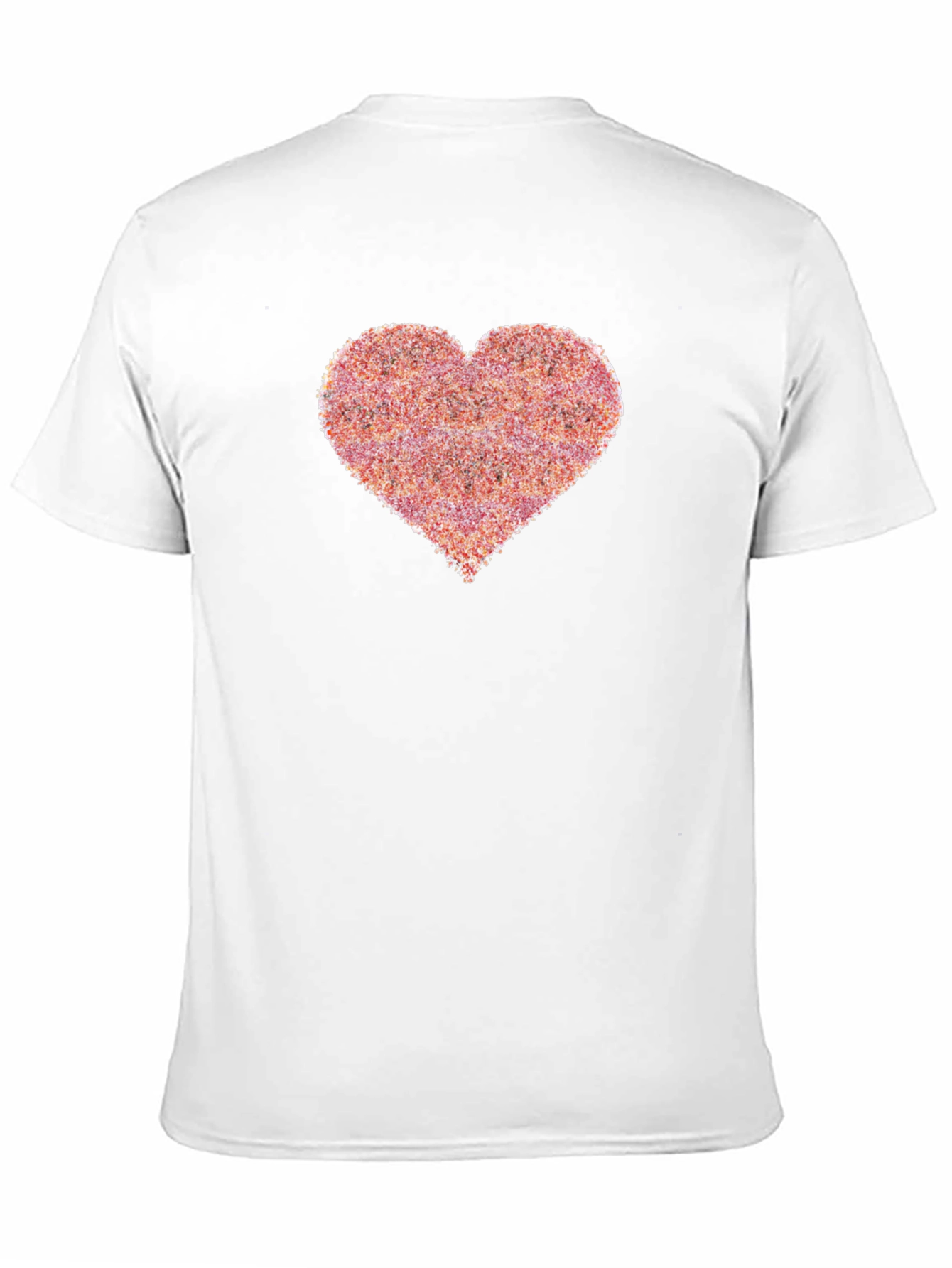 Heart Print Black T-Shirt
