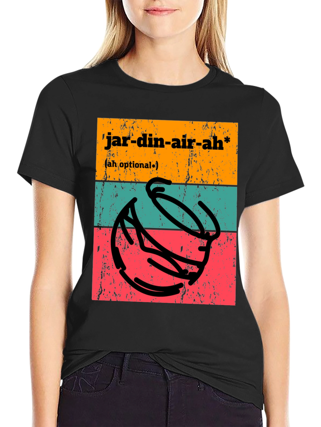 Jardin-air-ah T-Shirt - Funny Potting Joke