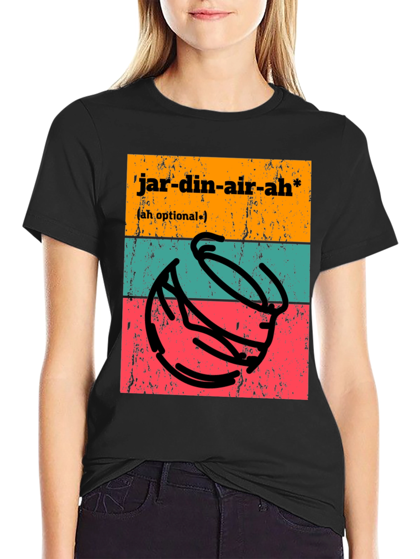 Jardin-air-ah T-Shirt - Funny Potting Joke