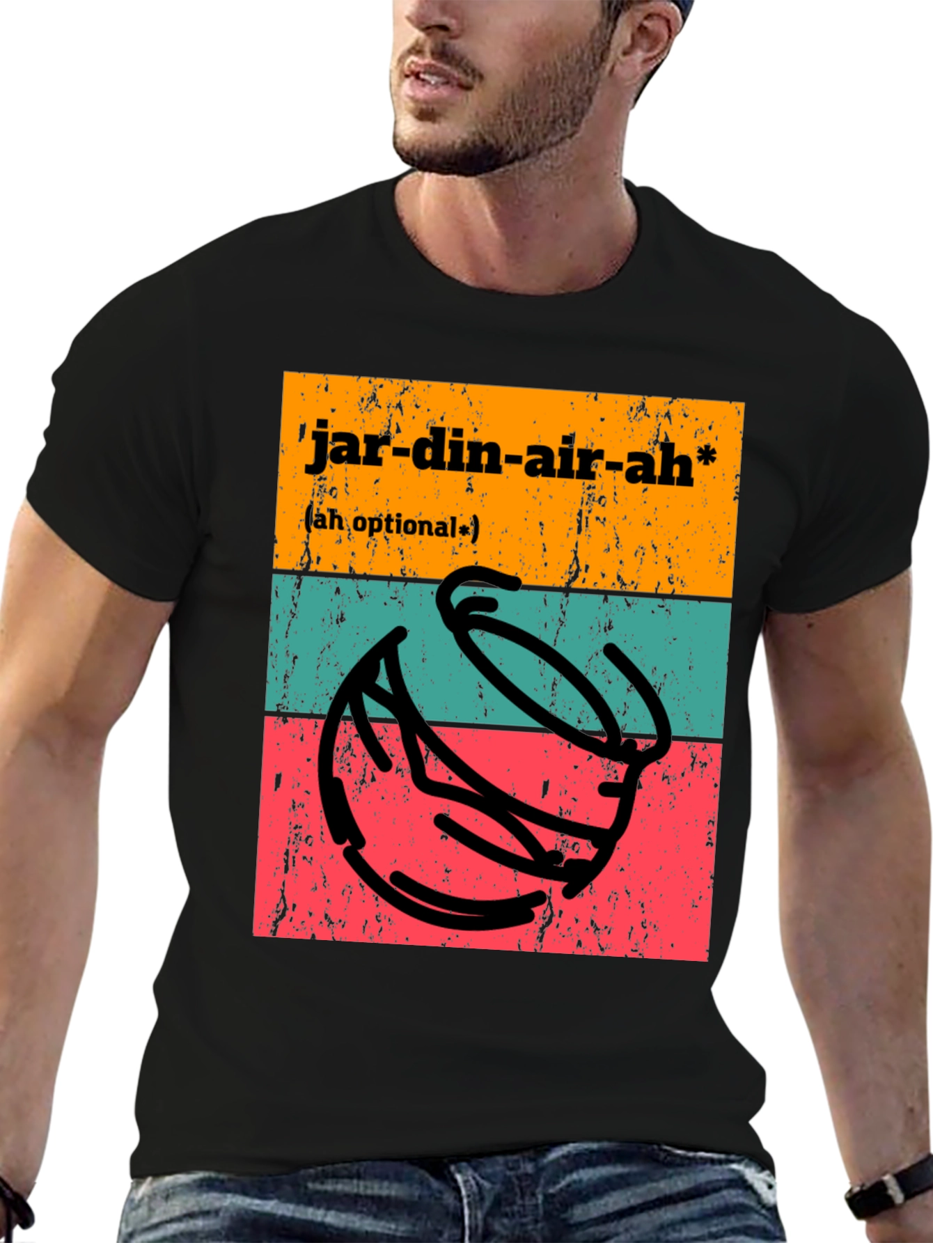 Jardin-air-ah T-Shirt - Funny Potting Joke