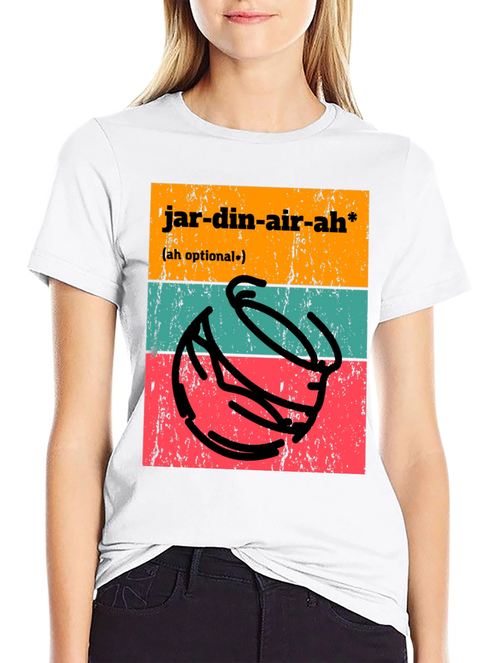 Jardin-air-ah T-Shirt - Funny Potting Joke