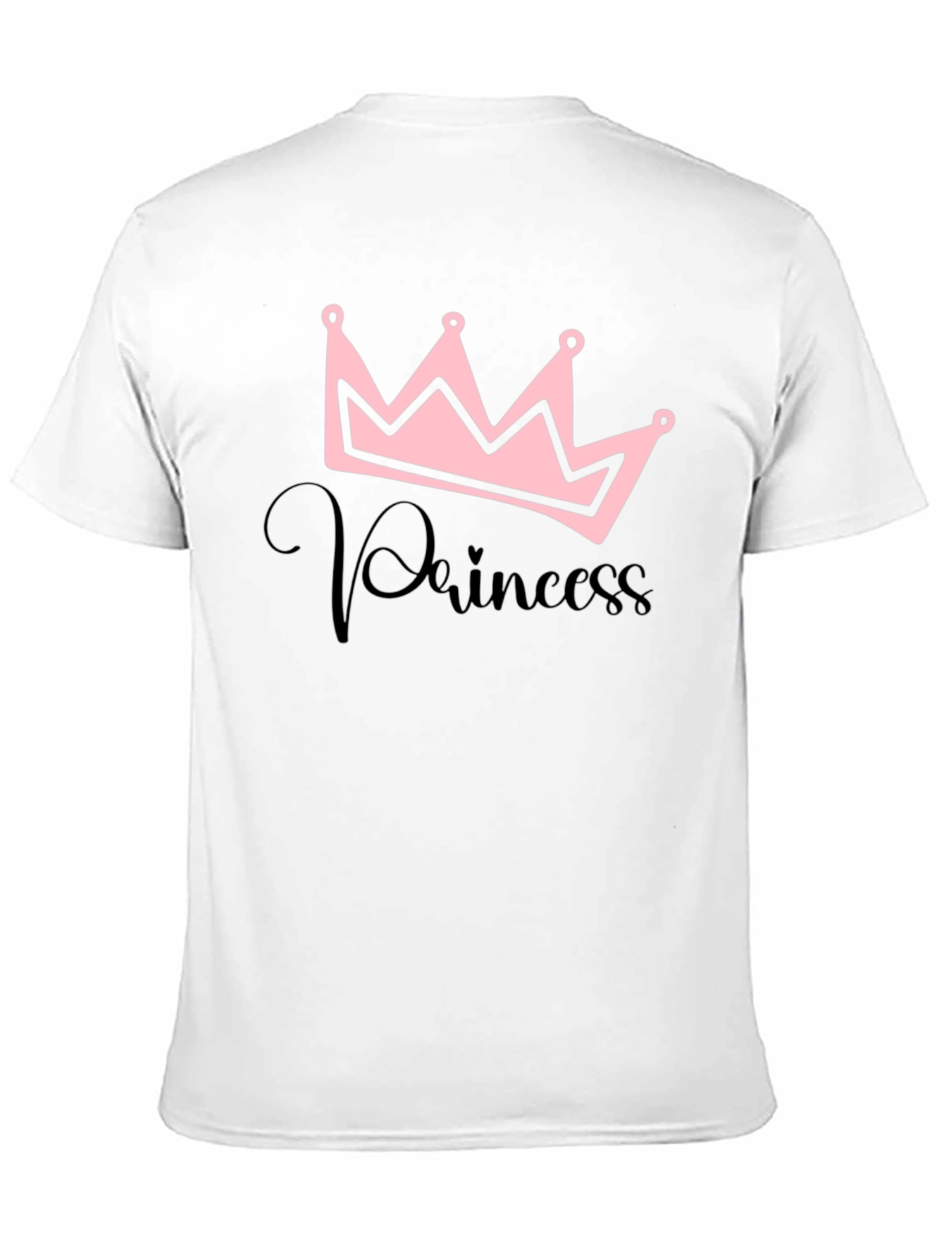 Princess Crown Graphic Black T-Shirt
