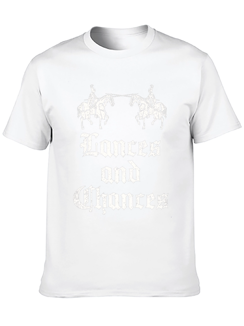 Lances and Chances Graphic Black T-Shirt