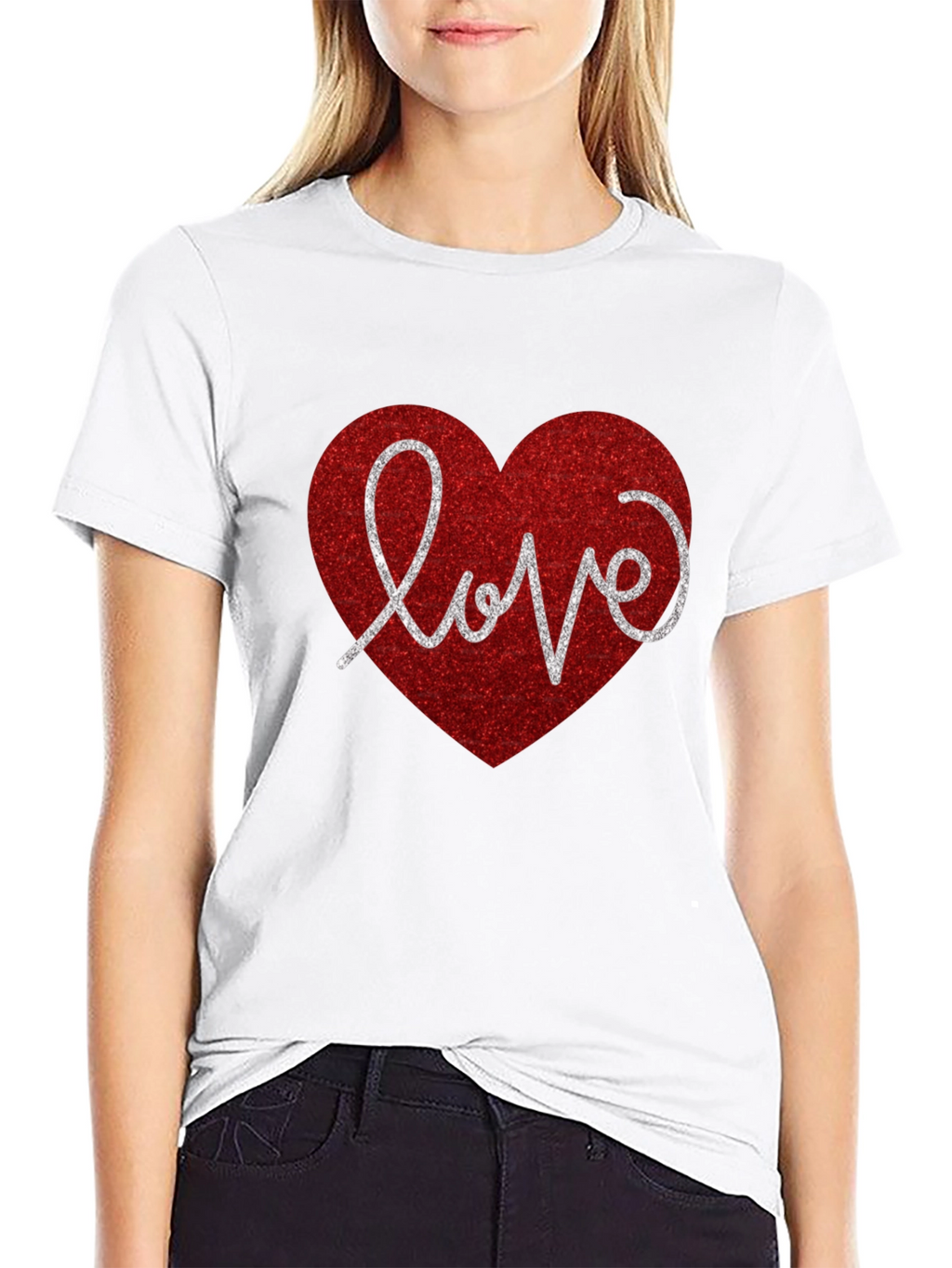 Heart Love Valentines Day Graphic T-Shirt