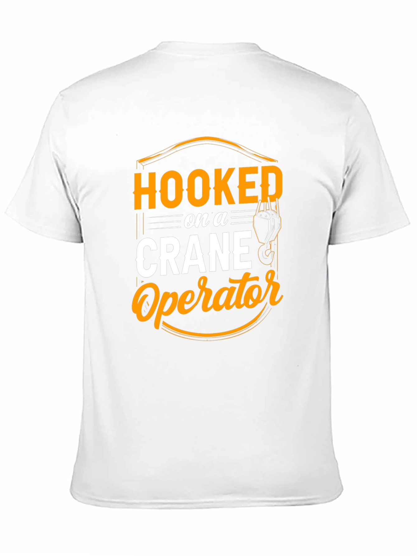 Hooked on Crane Operator T-Shirt - Black