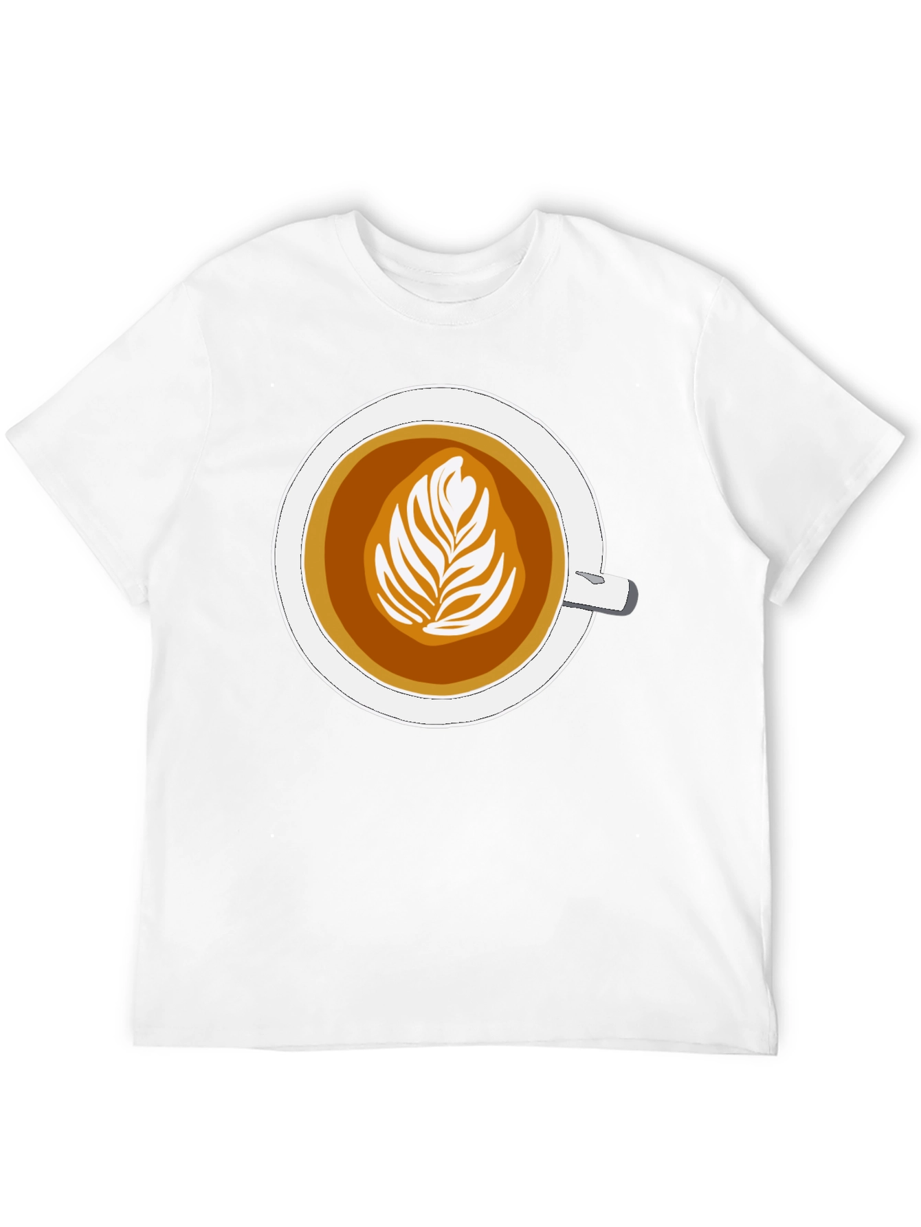 Latte Art Graphic Tee - Coffee Lovers Style