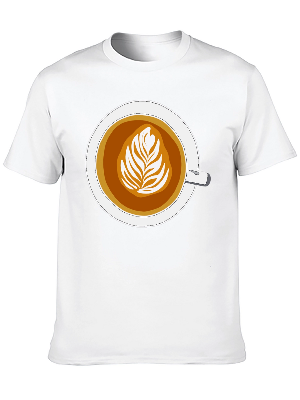 Latte Art Graphic Tee - Coffee Lovers Style