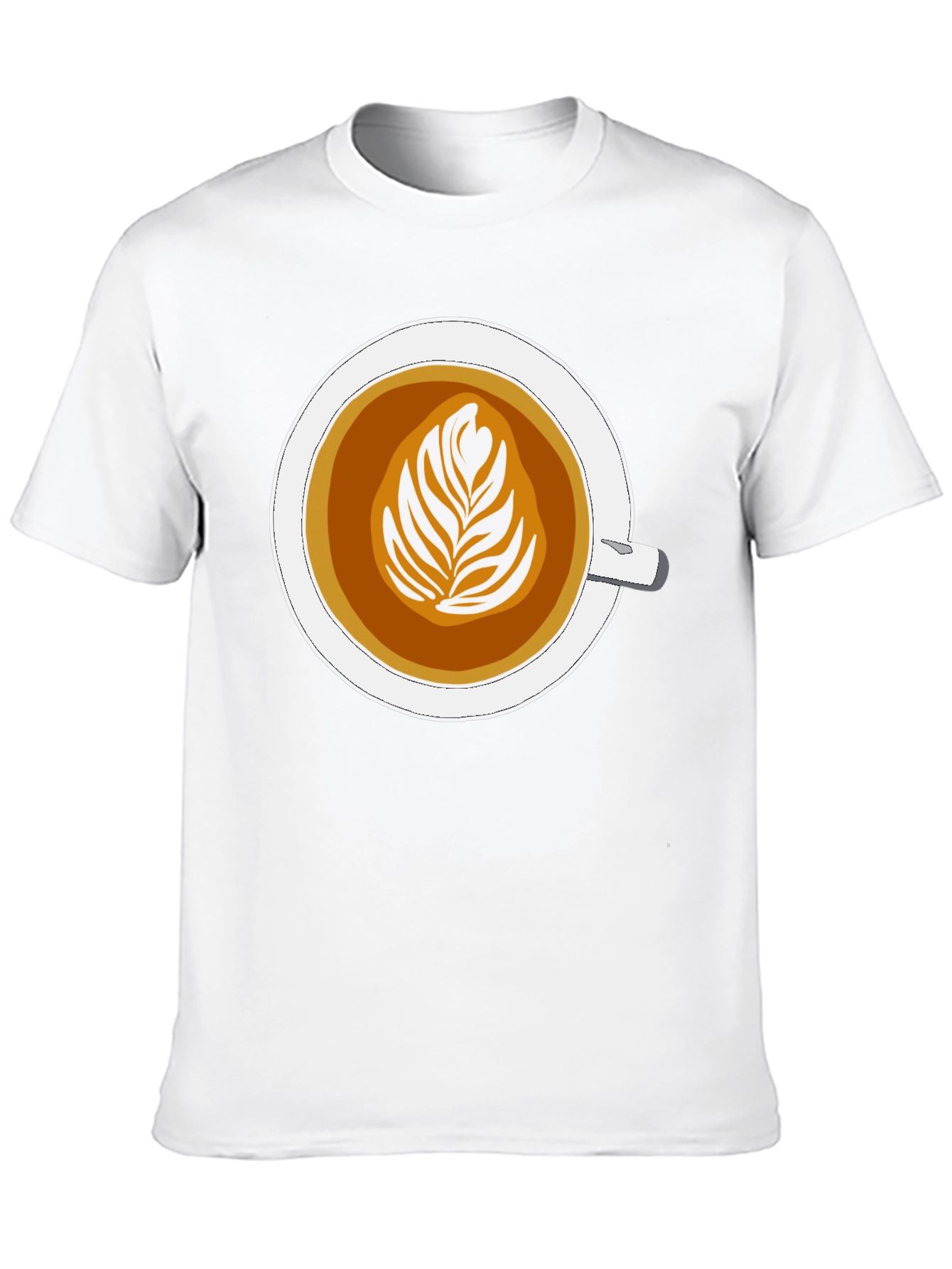 Latte Art Graphic Tee - Coffee Lovers Style