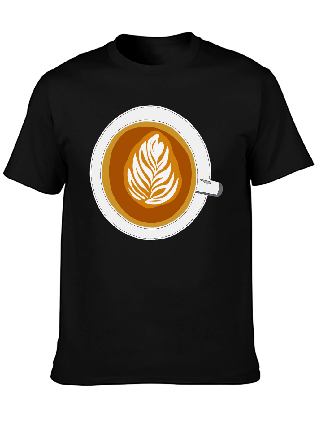 Latte Art Graphic Tee - Coffee Lovers Style