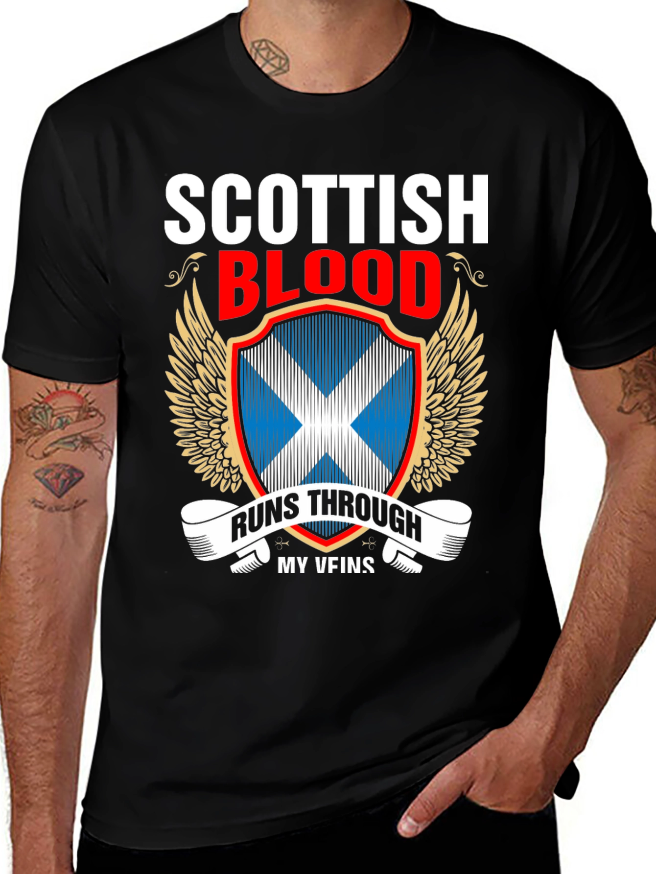 Scottish Blood Runs Through My Veins T-Shirt