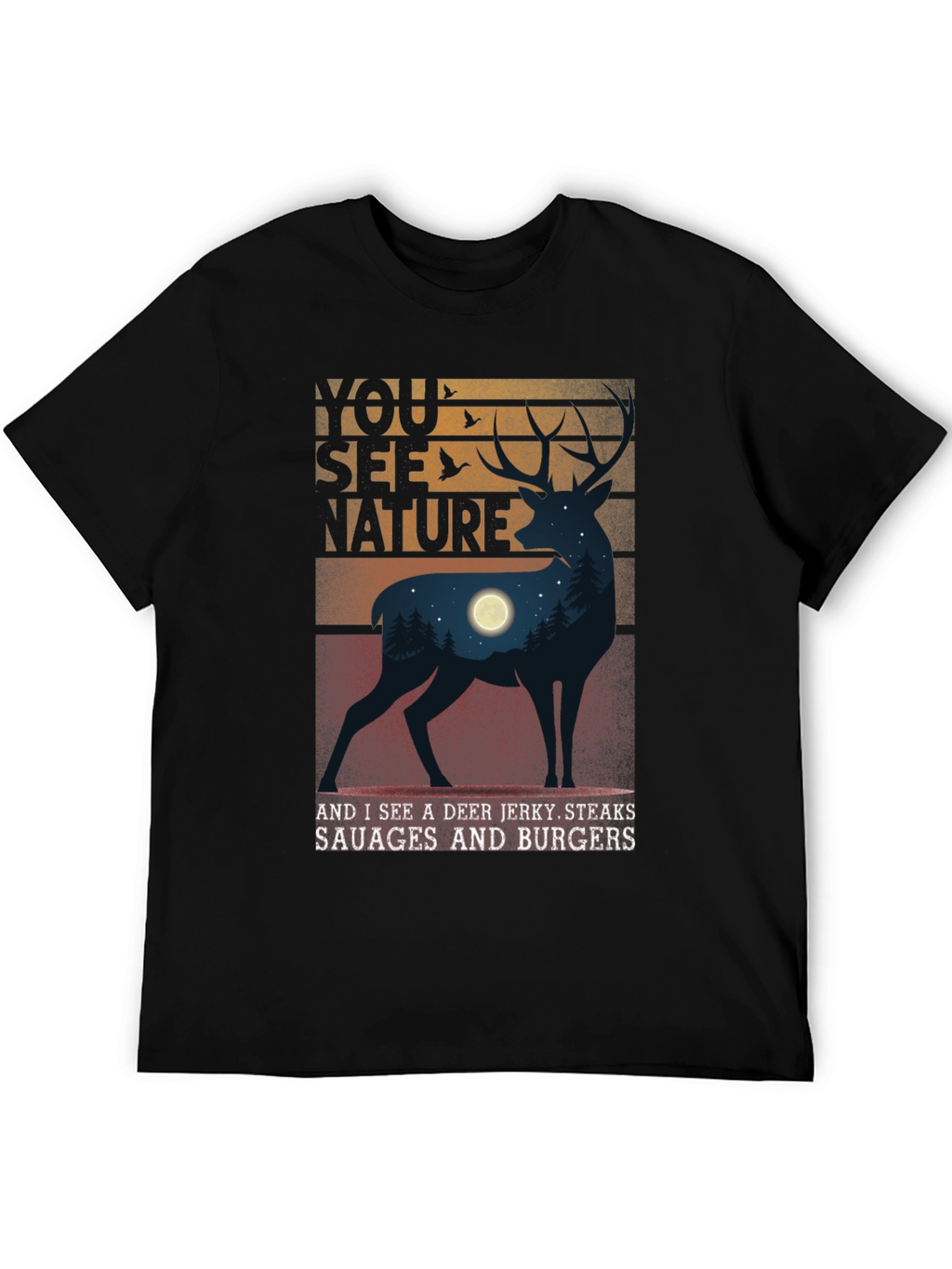 You See Nature Deer Graphic Tee