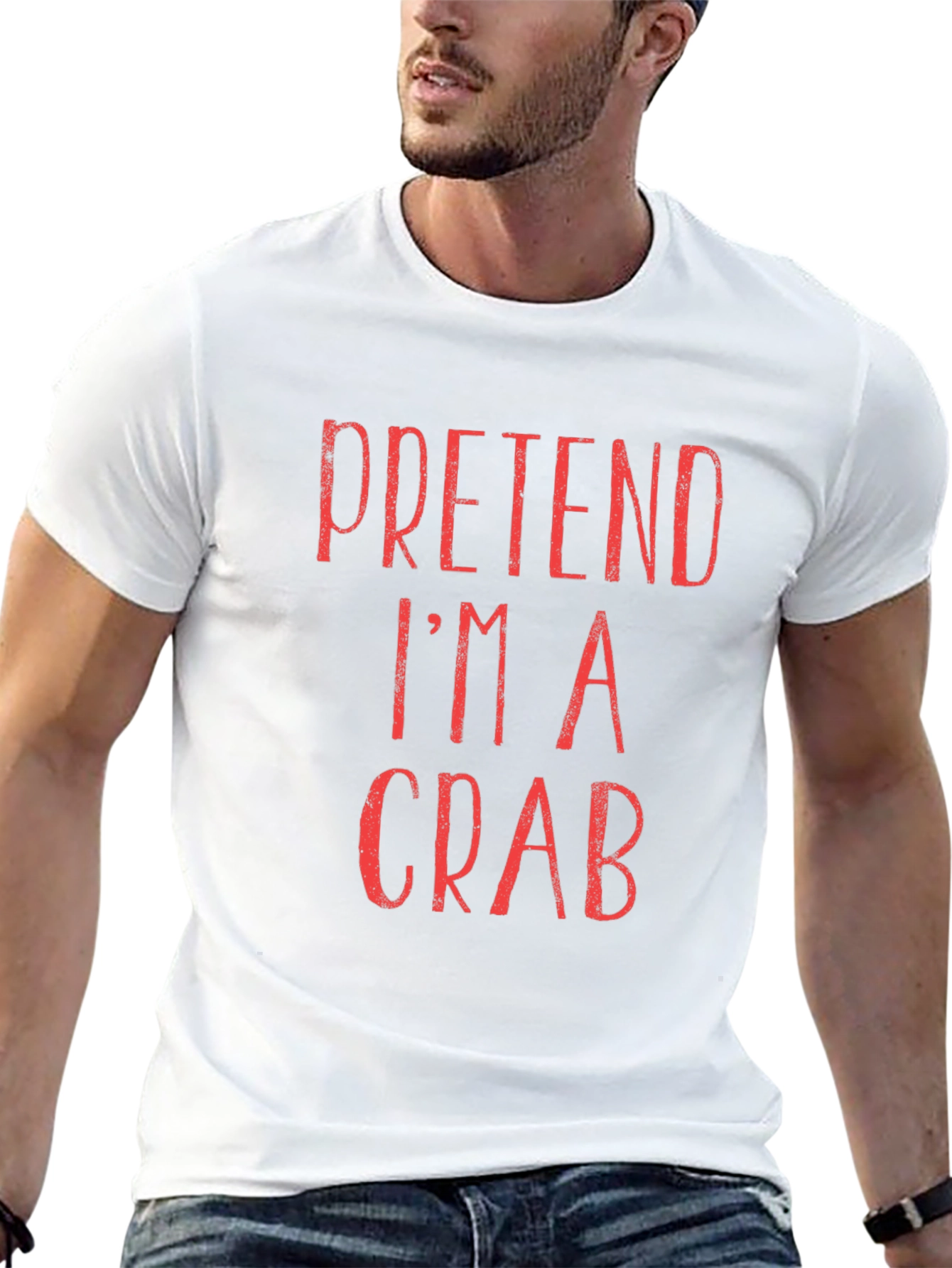 Pretend Im A Crab T-Shirt - Funny Costume Tee