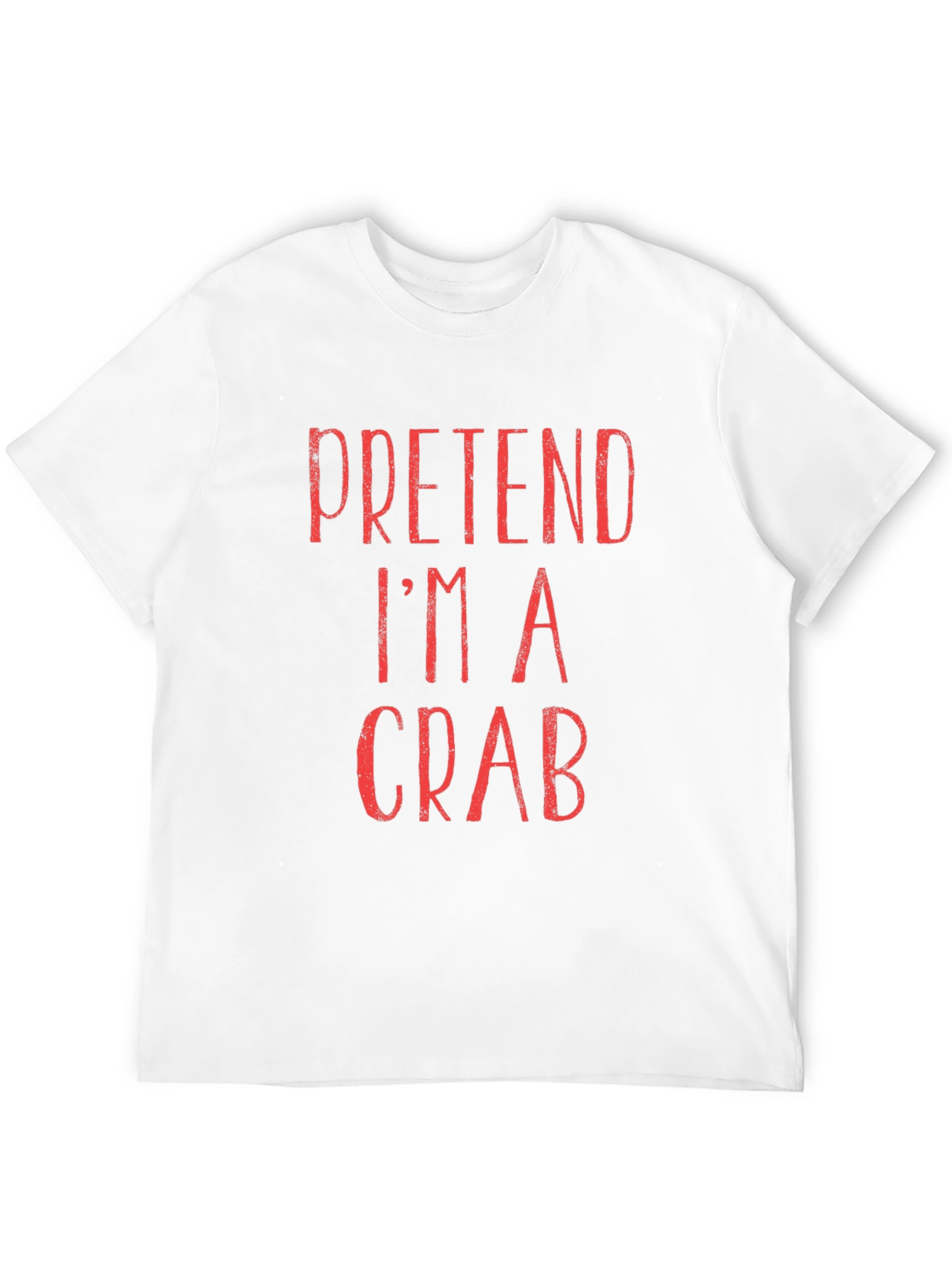 Pretend Im A Crab T-Shirt - Funny Costume Tee