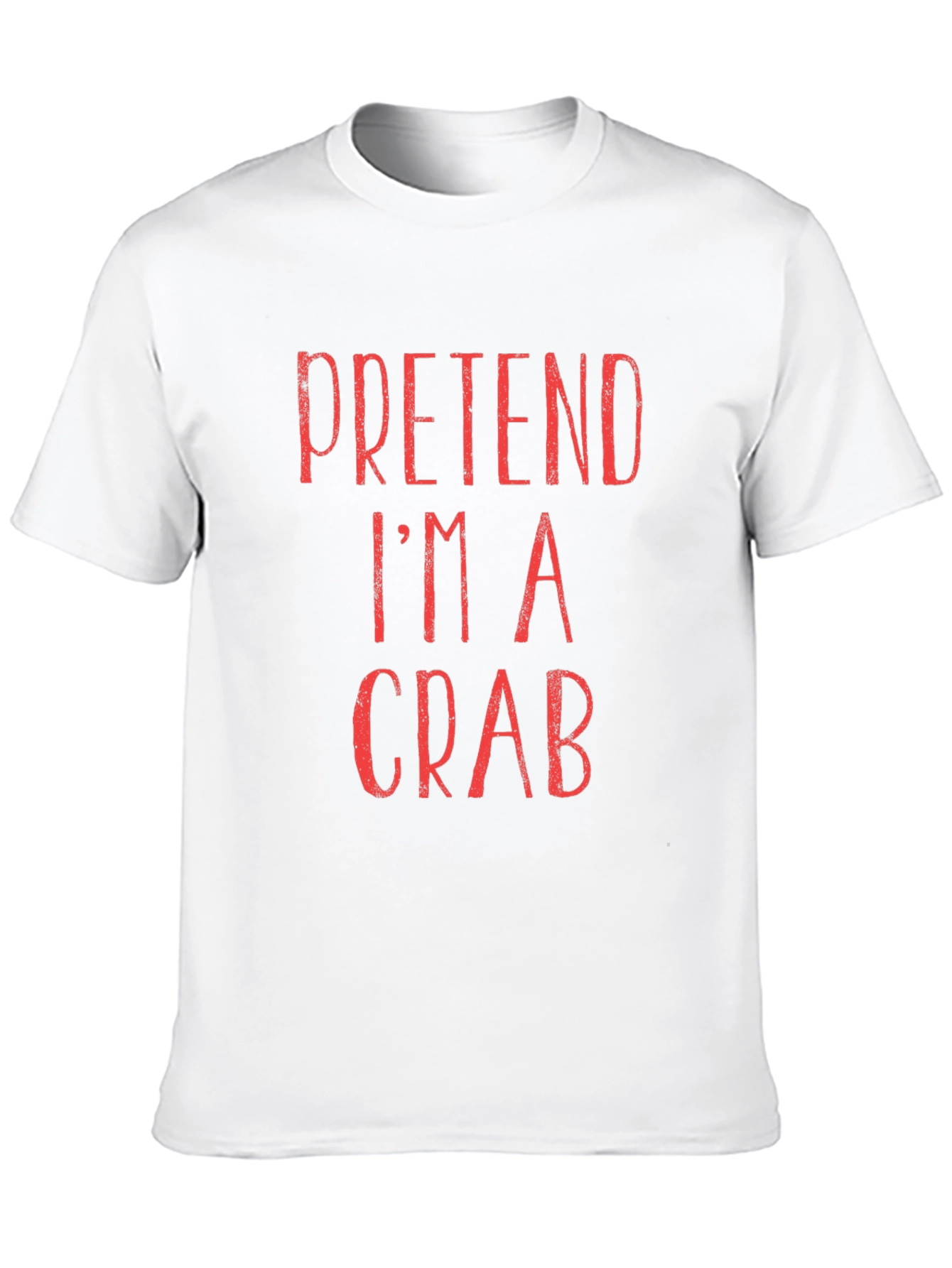 Pretend Im A Crab T-Shirt - Funny Costume Tee