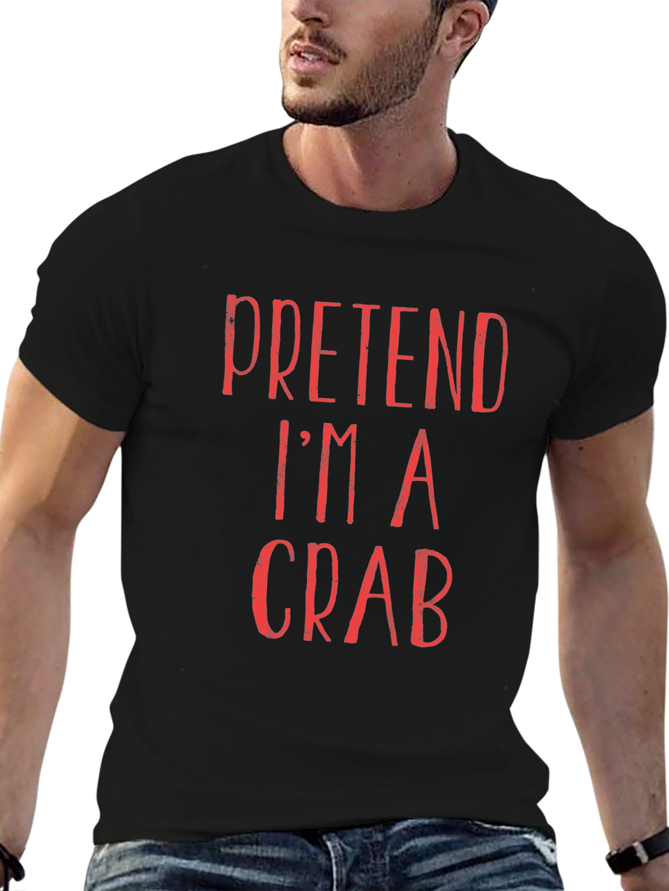 Pretend Im A Crab T-Shirt - Funny Costume Tee