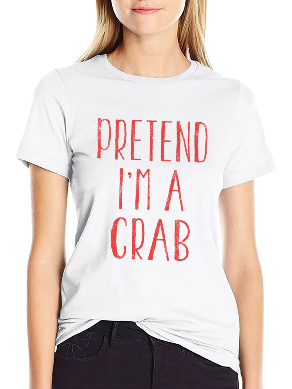 Pretend Im A Crab T-Shirt - Funny Costume Tee