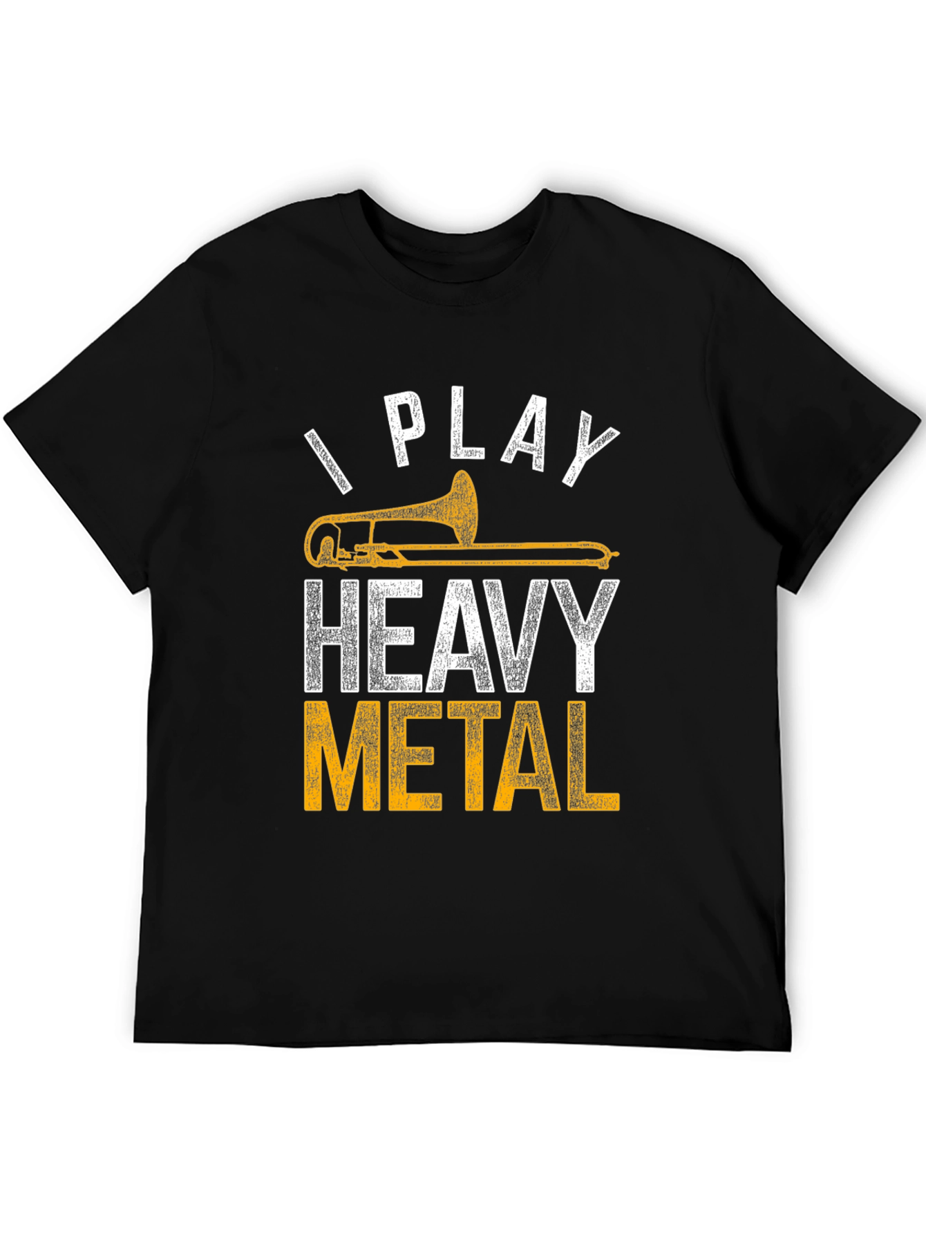 Heavy Metal Trombone Player Black T-Shirt