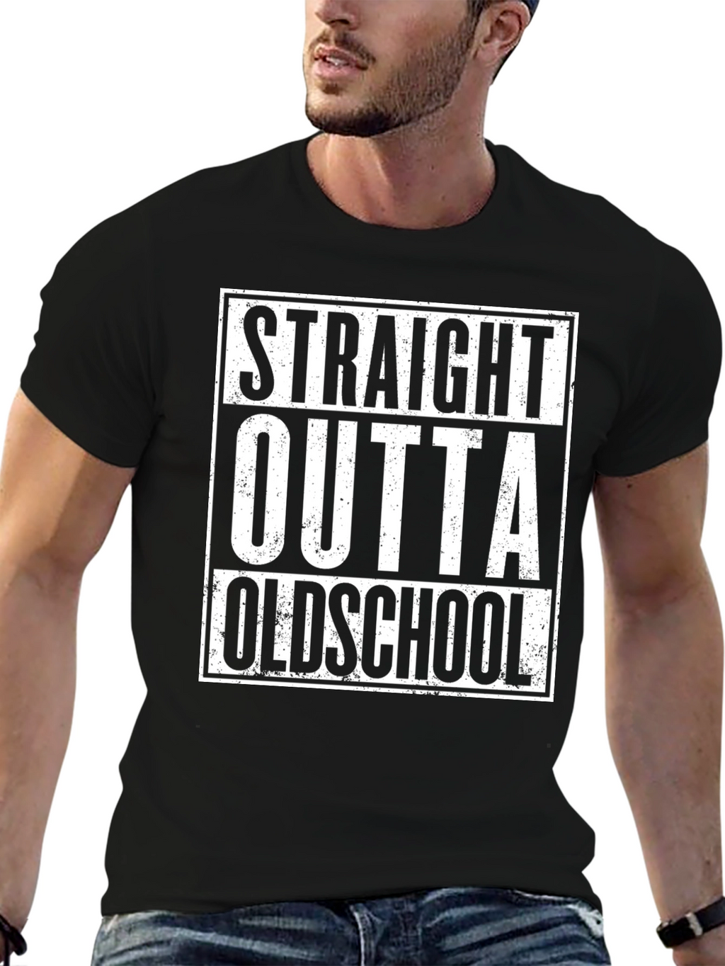 Straight Outta Oldschool Graphic Tee