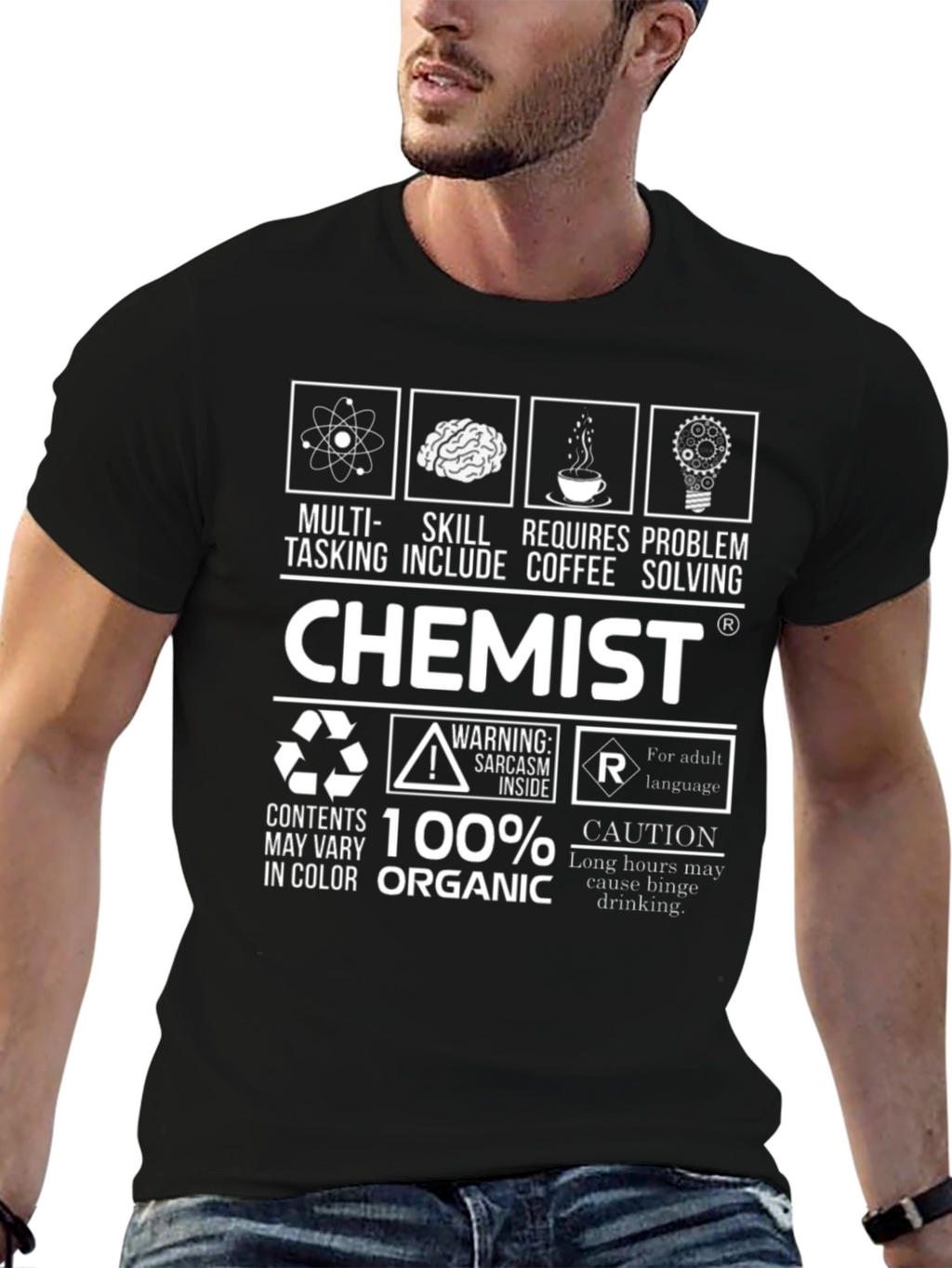 Chemist Organic 100% Cotton Graphic T-Shirt