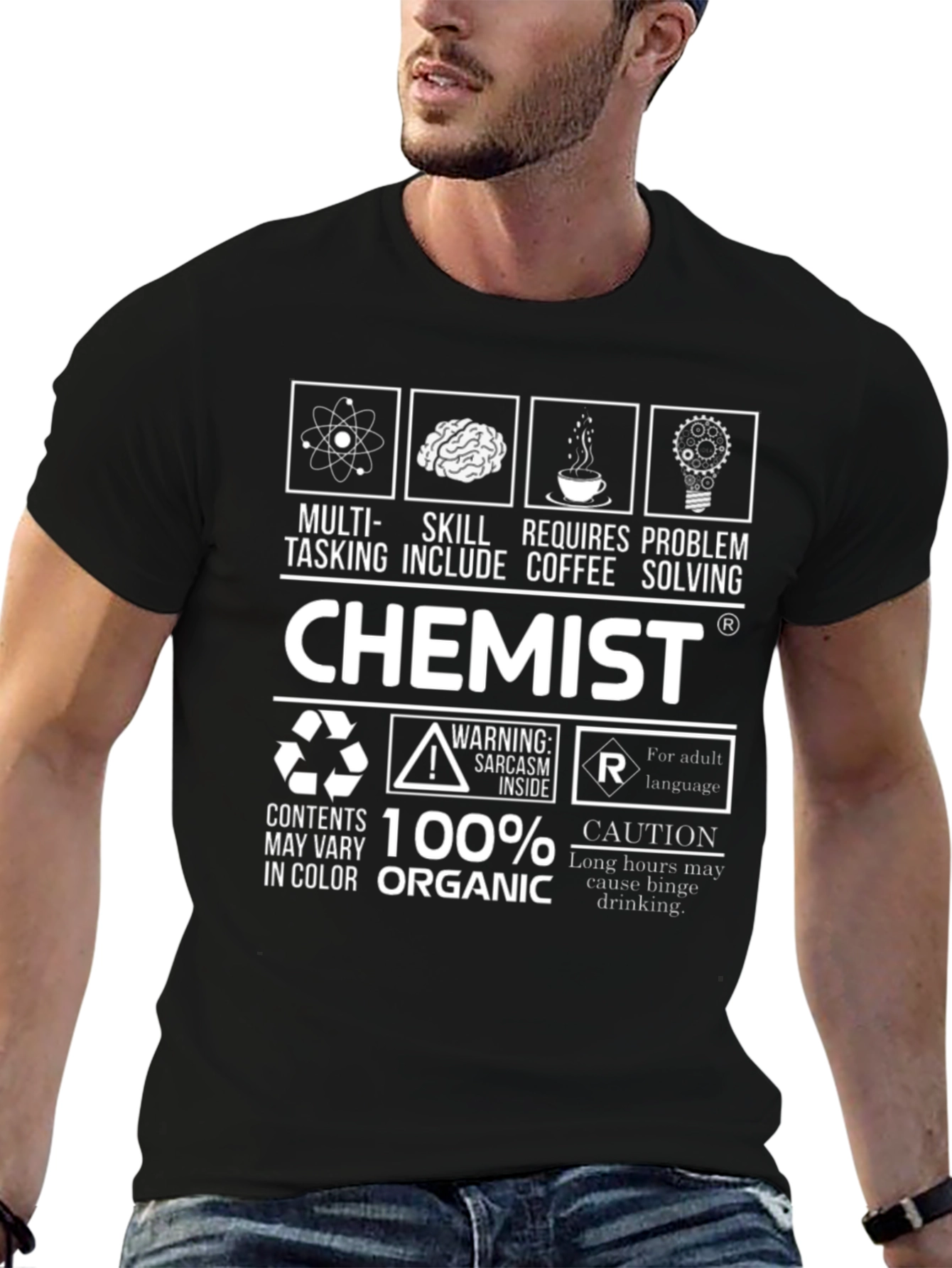 Chemist Organic 100% Cotton Graphic T-Shirt