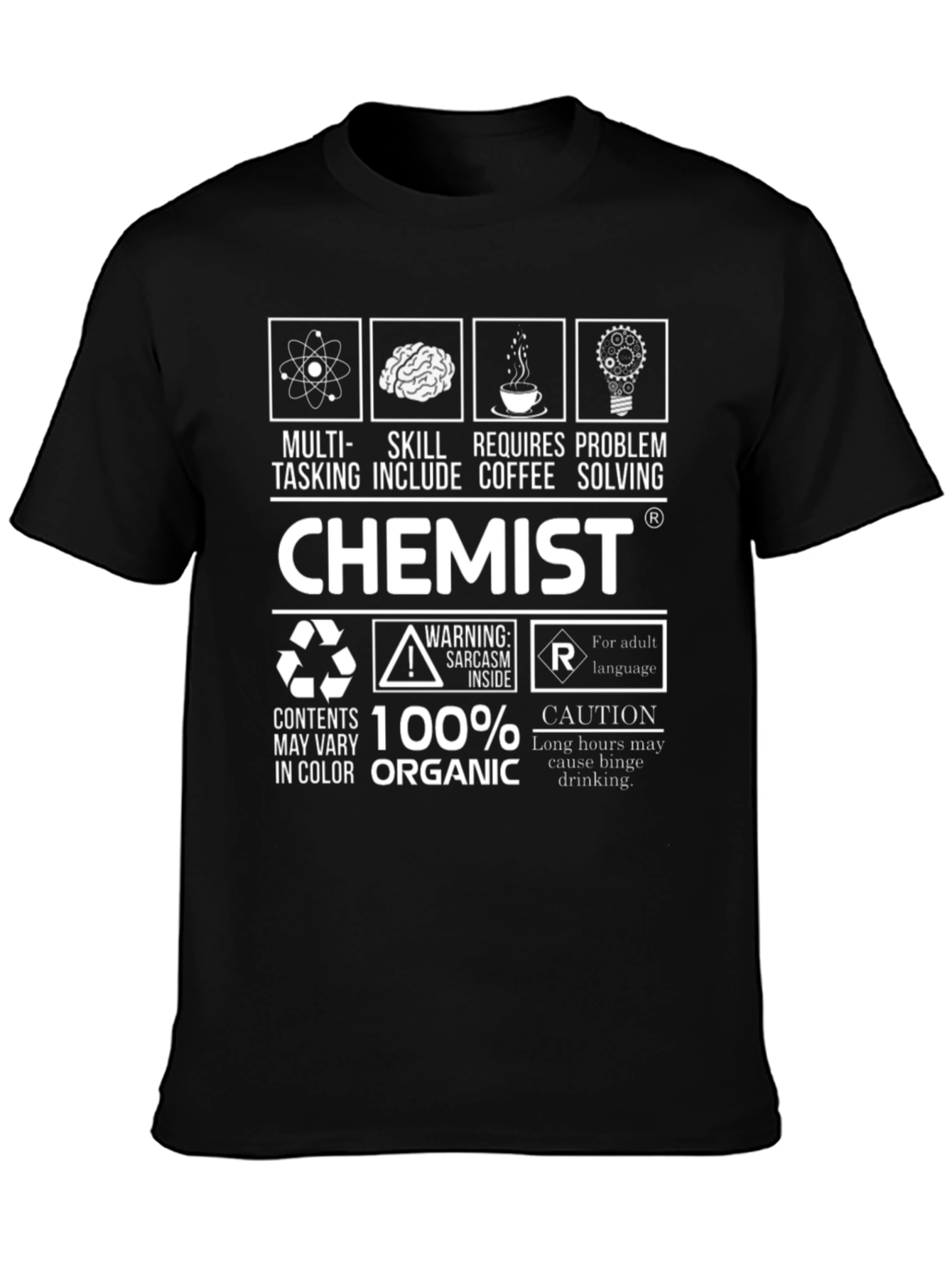Chemist Organic 100% Cotton Graphic T-Shirt