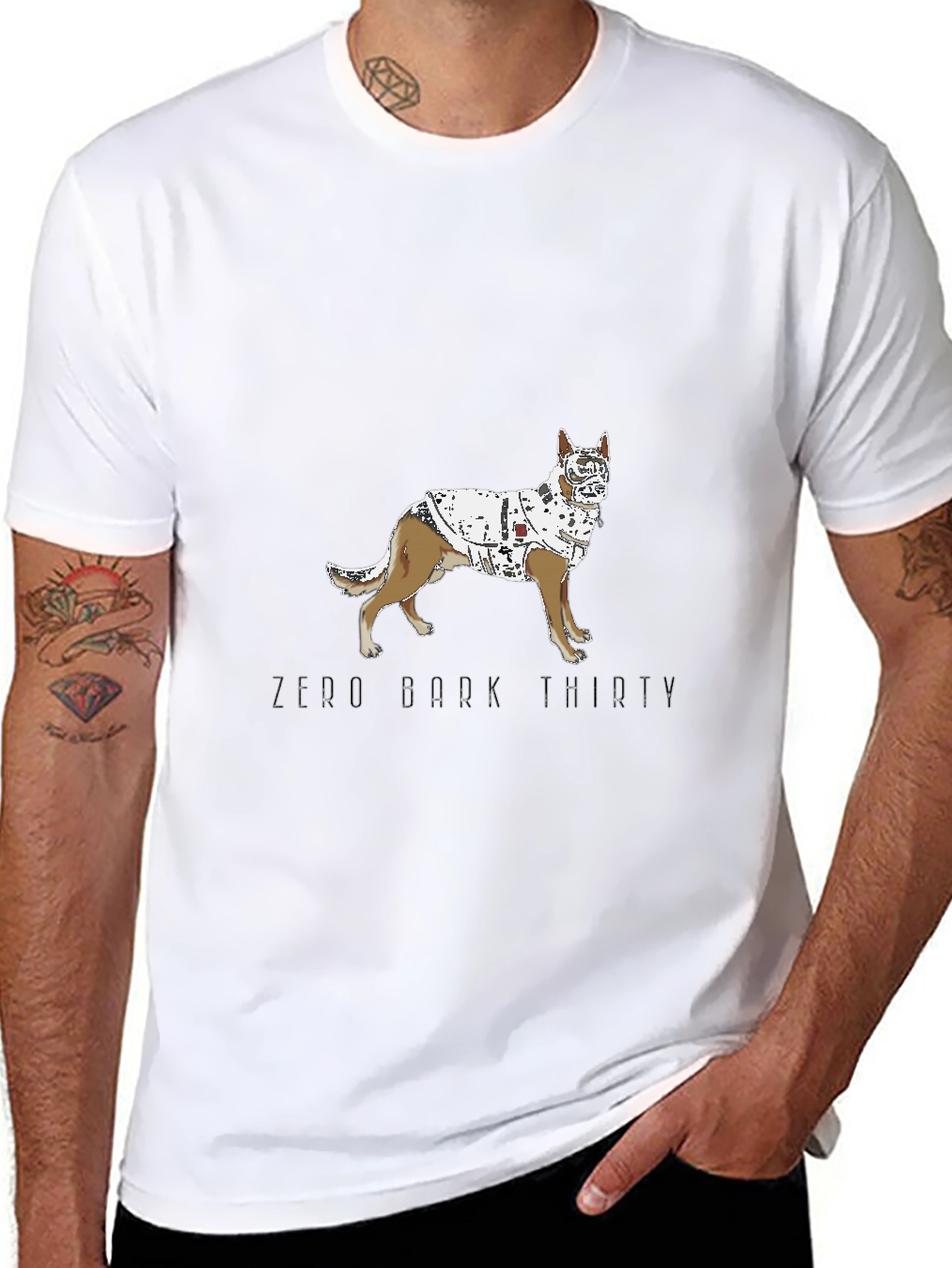 Zero Bark Thirty Dog T-Shirt