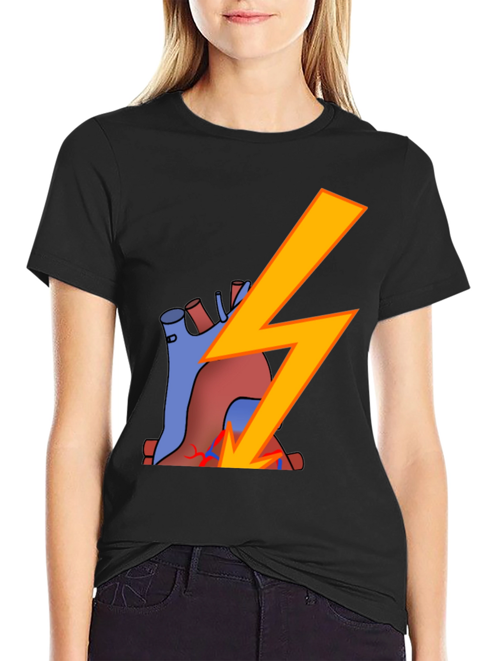 Heart Shock T-Shirt - Electrifying Style