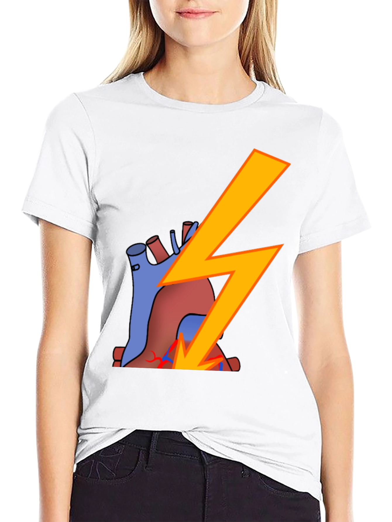 Heart Shock T-Shirt - Electrifying Style