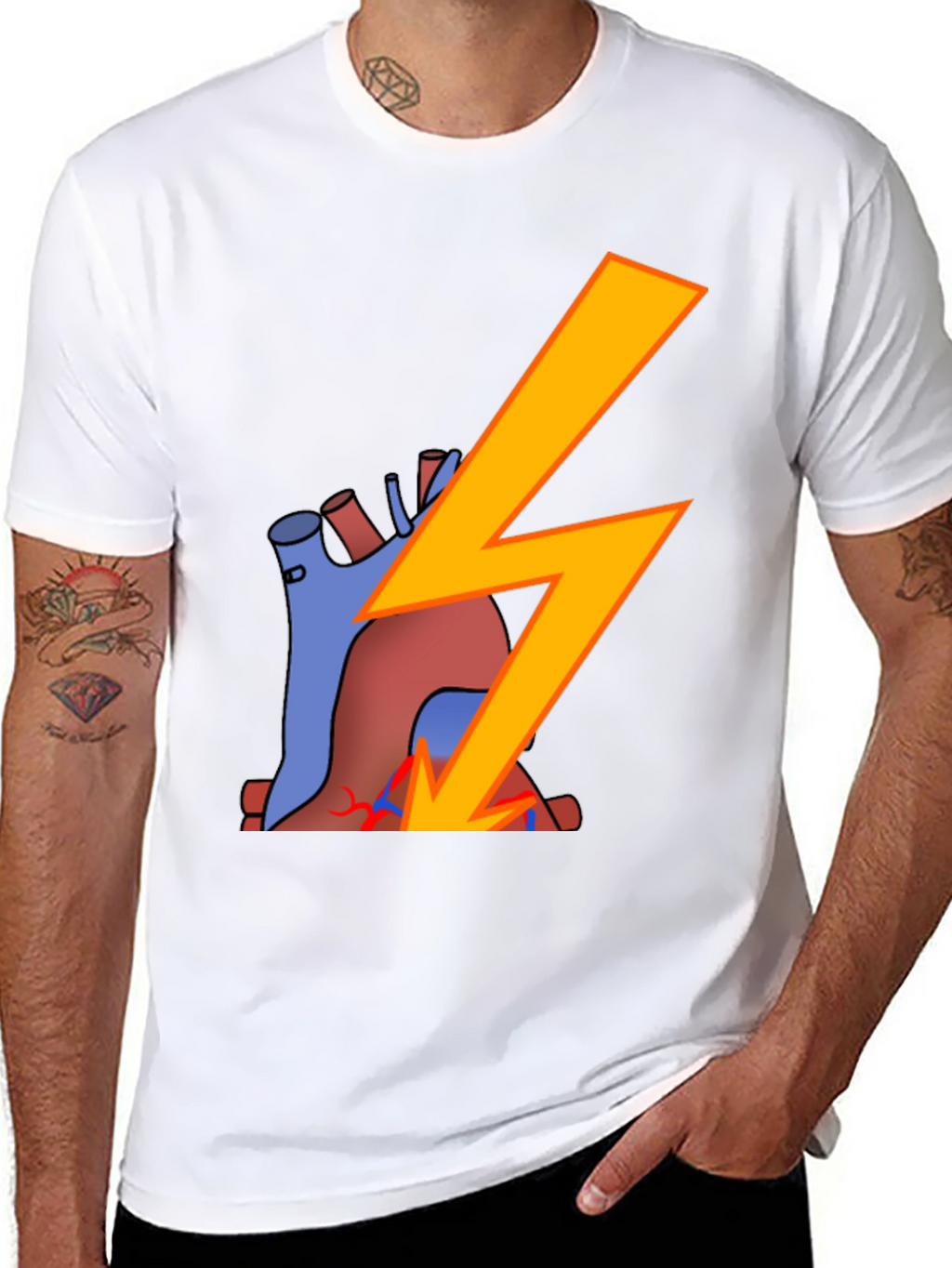 Heart Shock T-Shirt - Electrifying Style