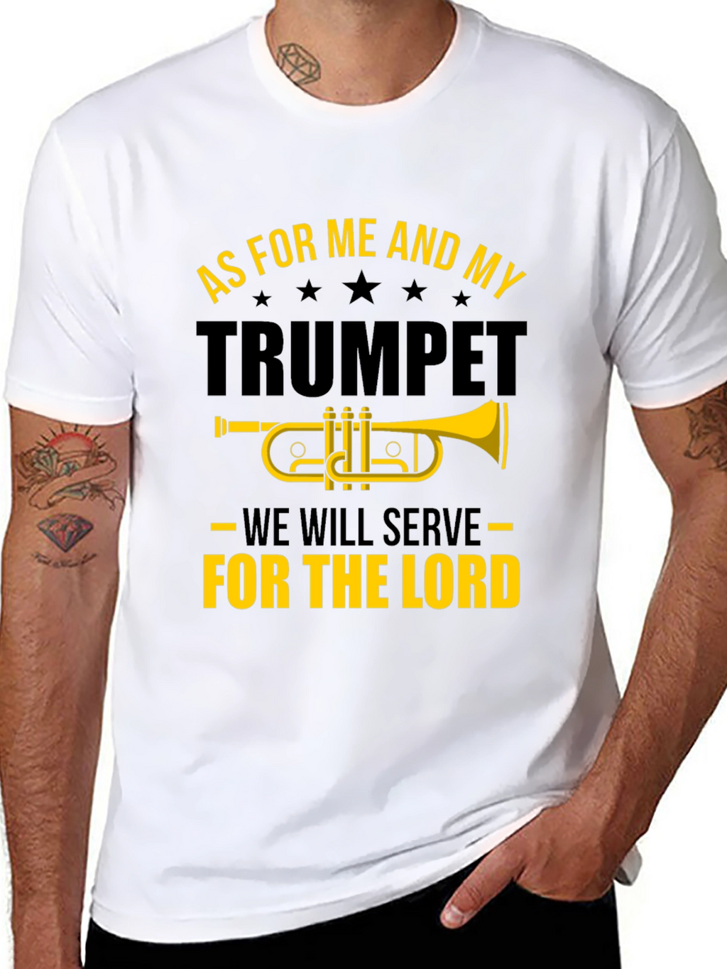 Trumpet and Lord Graphic T-Shirt