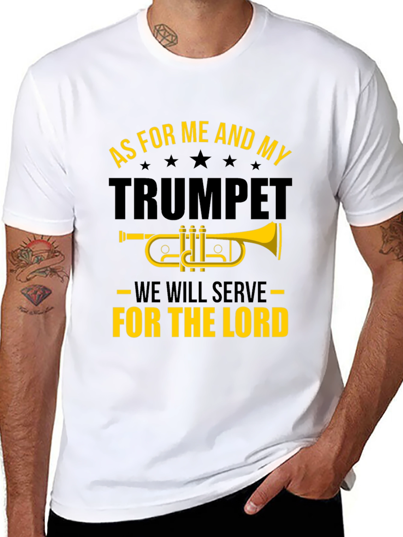 Trumpet and Lord Graphic T-Shirt