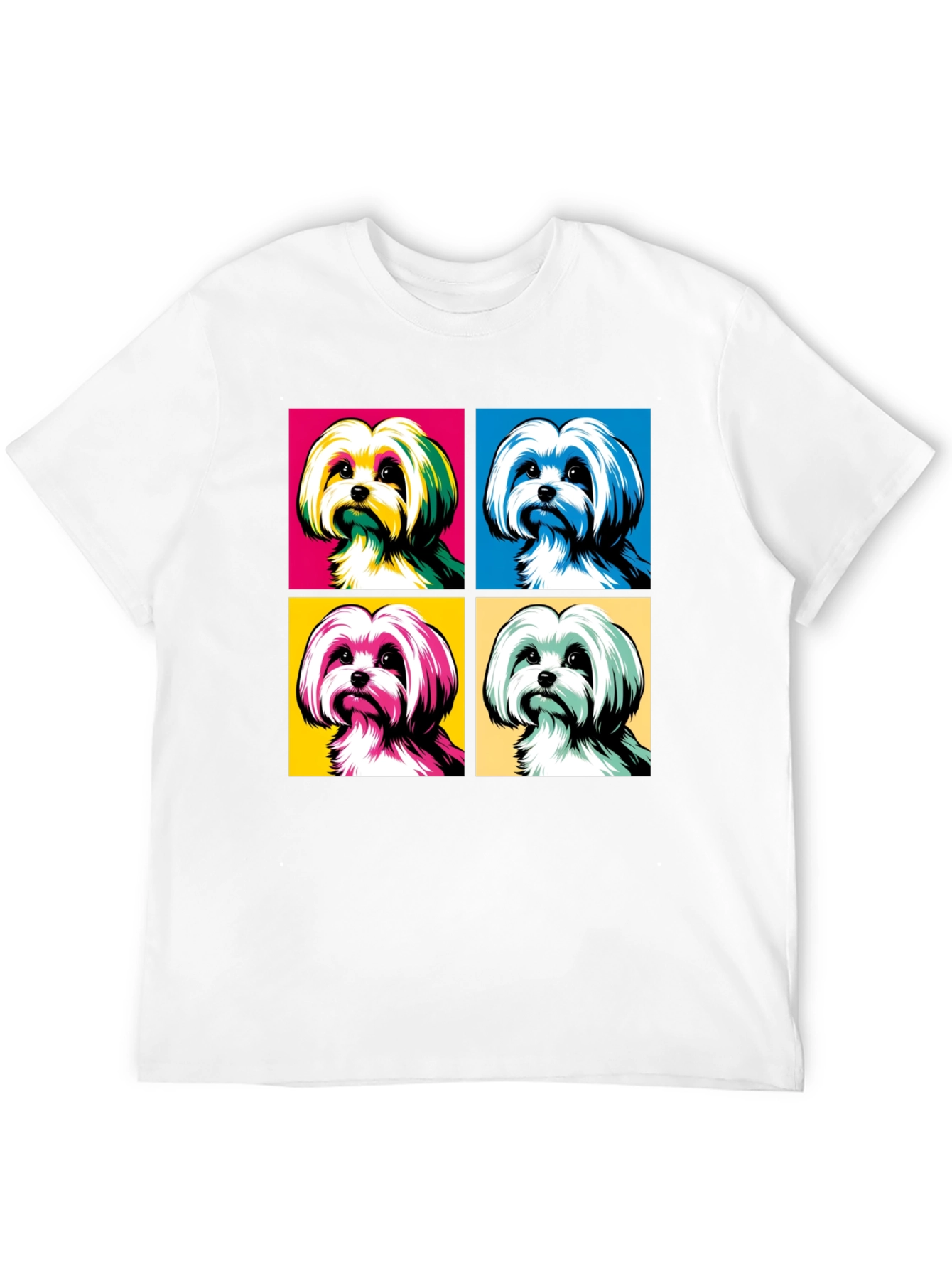 Pop Art Dog Graphic T-Shirt