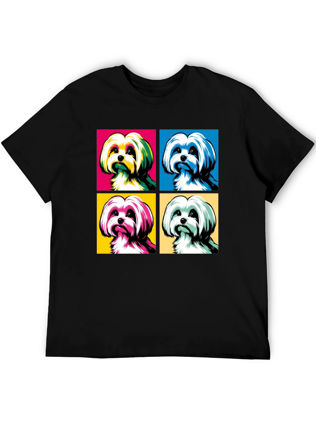 Pop Art Dog Graphic T-Shirt