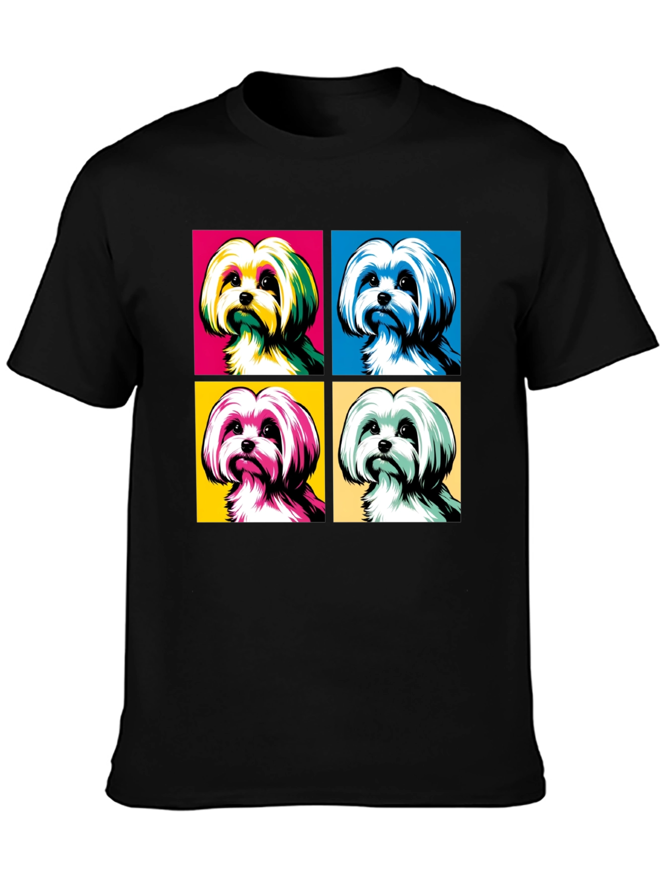 Pop Art Dog Graphic T-Shirt